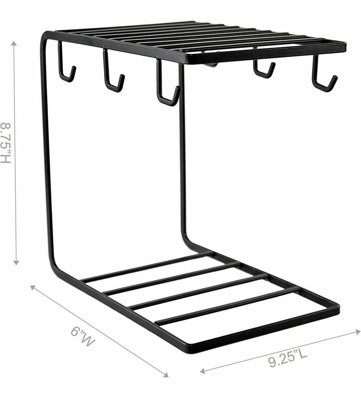 Photo 1 of 5PCS METAL MUG TREE HOLDER STAND FOR COUNTER-RUSTIC COFFEE CUP HOLDER FOR COUNTER-6 MUG RACK ORGANIZER FOR KITCHEN CABINET-MUG AND PLATE HOLDER-BLACK