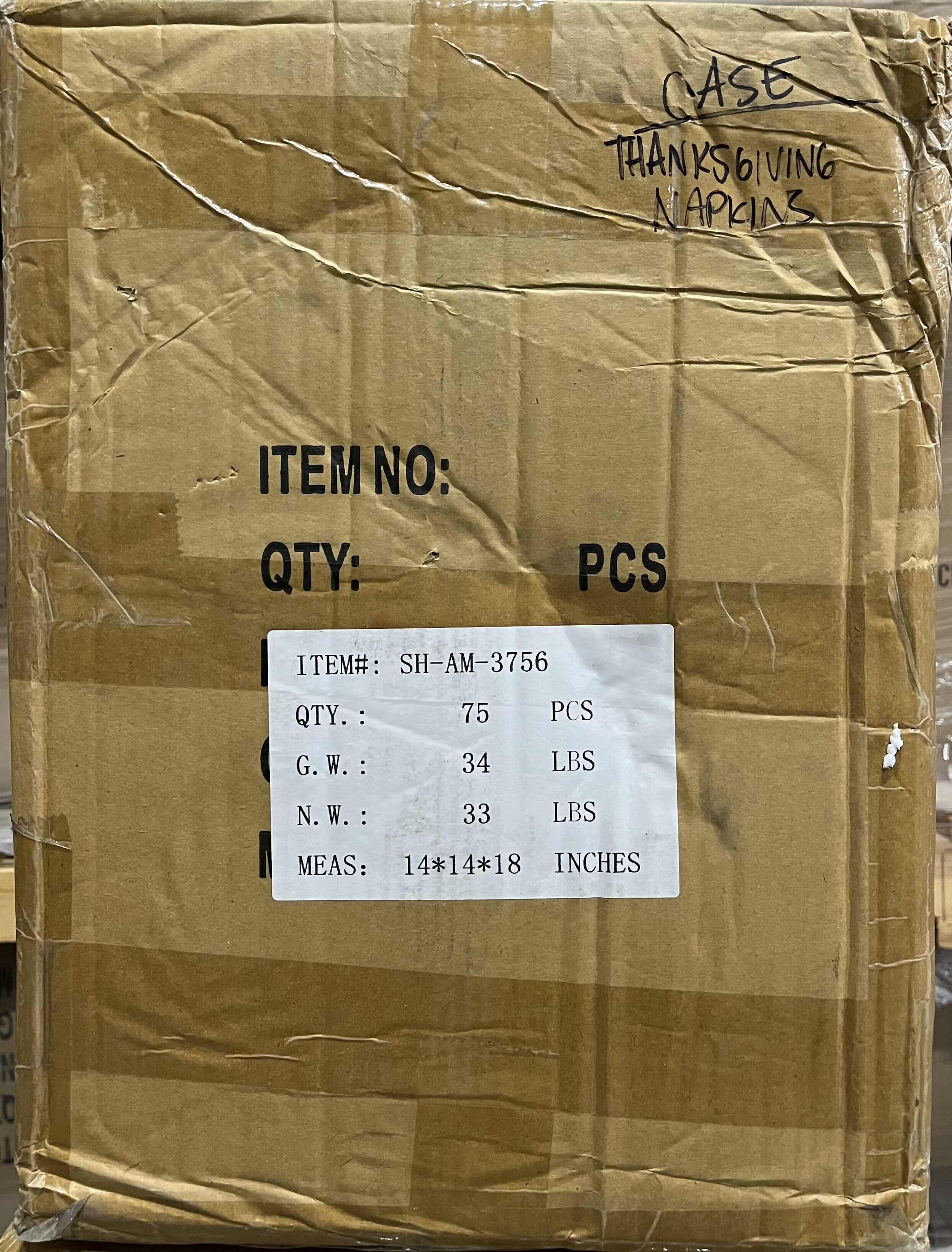 Photo 1 of HOME-X THANKSGIVING NAPKINS (APPROX 75PACKS PER CASE)