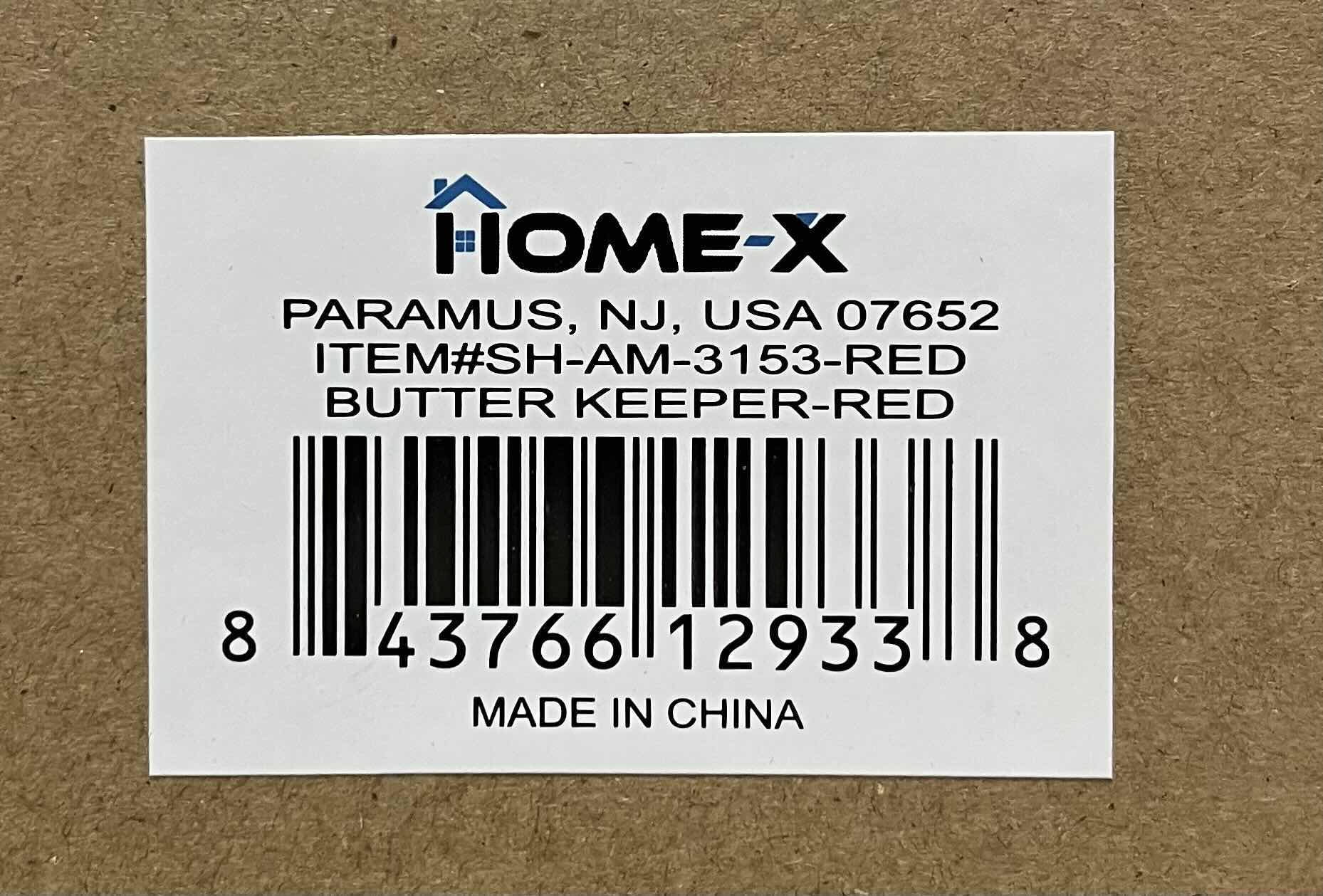 Photo 1 of HOME X RED CERAMIC CROCK BUTTER DISH 1 CASE / 24PCS