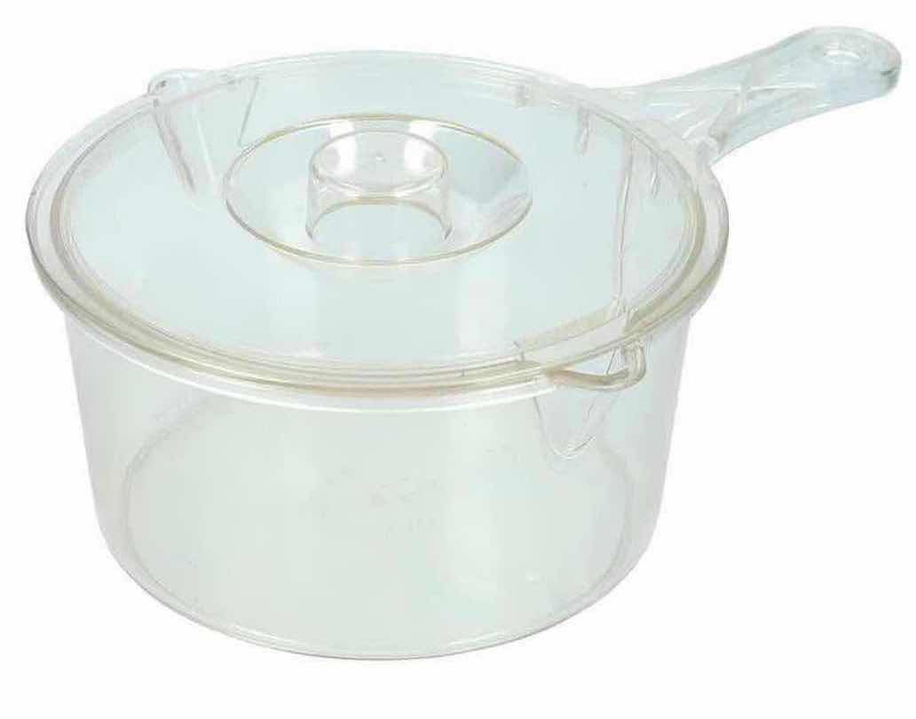 View 2 of NEW 4-PACK HOME-X MICROWAVEABLE 1 QT CLEAR SAUCEPAN, NONSTICK/BPA FREE