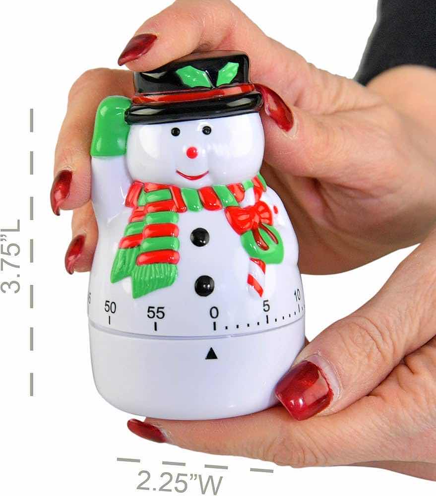 Photo 1 of NEW 3-PACK HOME-X HOLIDAY SNOWMAN KITCHEN MANUAL TIMER 3.75”