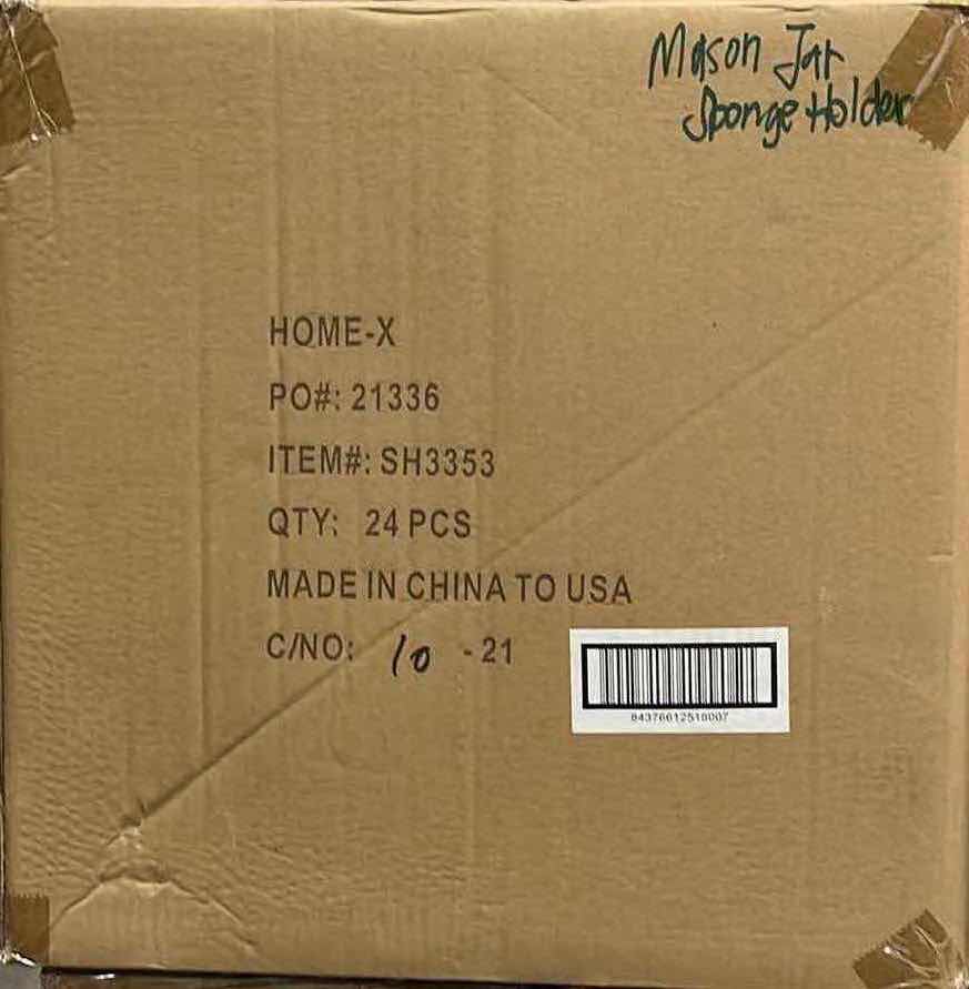 Photo 1 of HOME X MASON JAR TEAL CERAMIC SPONGE HOLDER (1CASE/24PCS)