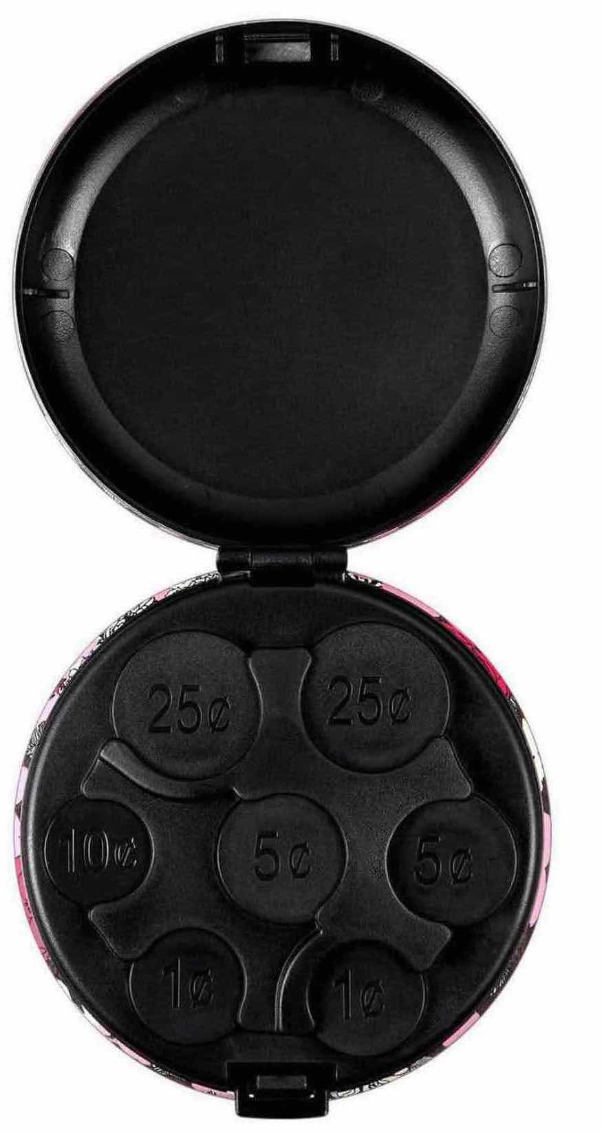 Photo 1 of NEW BOX OF HOME-X PORTABLE COIN HOLDER/DISPENSER, FLORAL (APPROX 25 PCS)