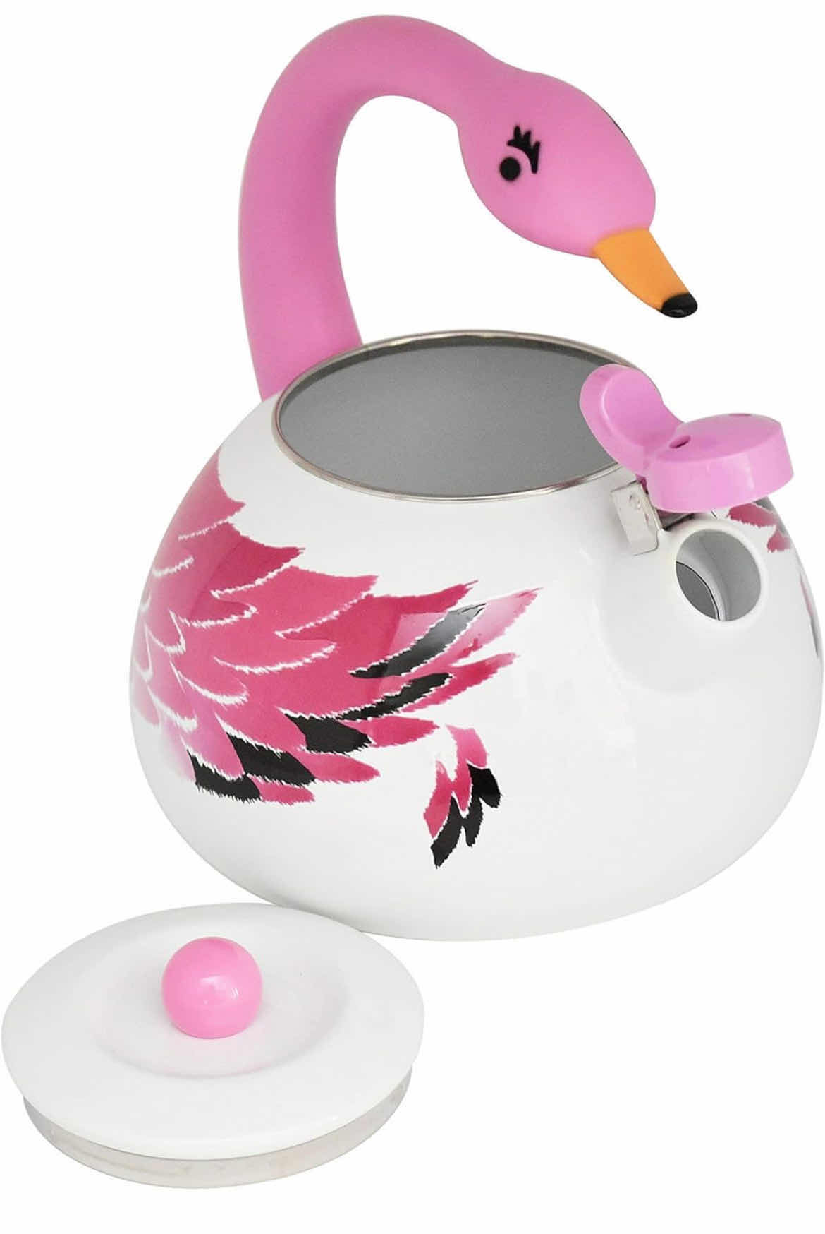 Photo 1 of HOME X PINK FLAMINGO WHISTLING TEA KETTLE 2.3QT (1CASE/6PCS)