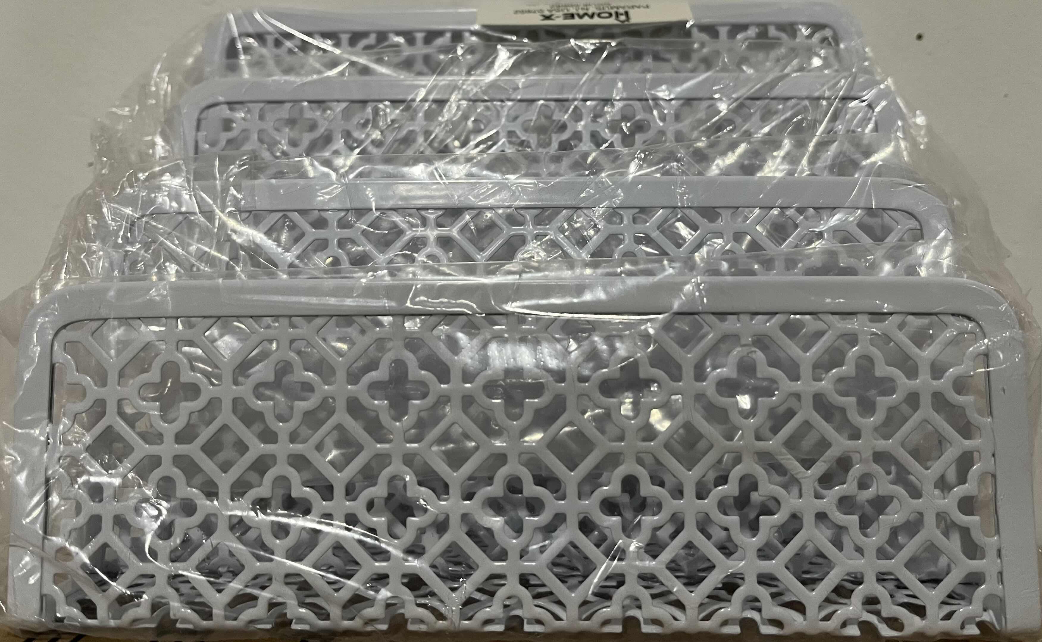 Photo 1 of HOME X 3 SLOT METAL LETTER HOLDERS  7” X 3” H5” (1CASE/72PCS)