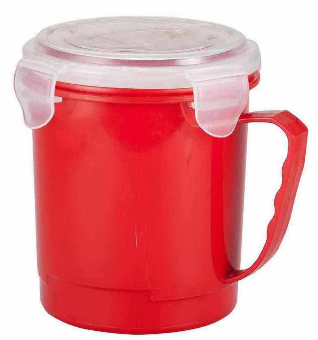 Photo 1 of NEW 5-PACK HOME-X SETS OF 3 22 OZ MICROWAVE SOUP MUG W VENTED LID (5 SETS OF 3-PACKS)