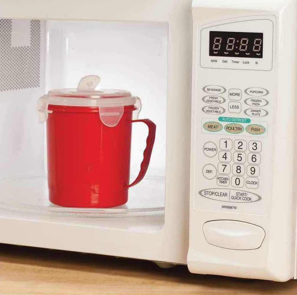 Photo 1 of NEW 5-PACK HOME-X SETS OF 3 22 OZ MICROWAVE SOUP MUG W VENTED LID (5 SETS OF 3-PACKS)