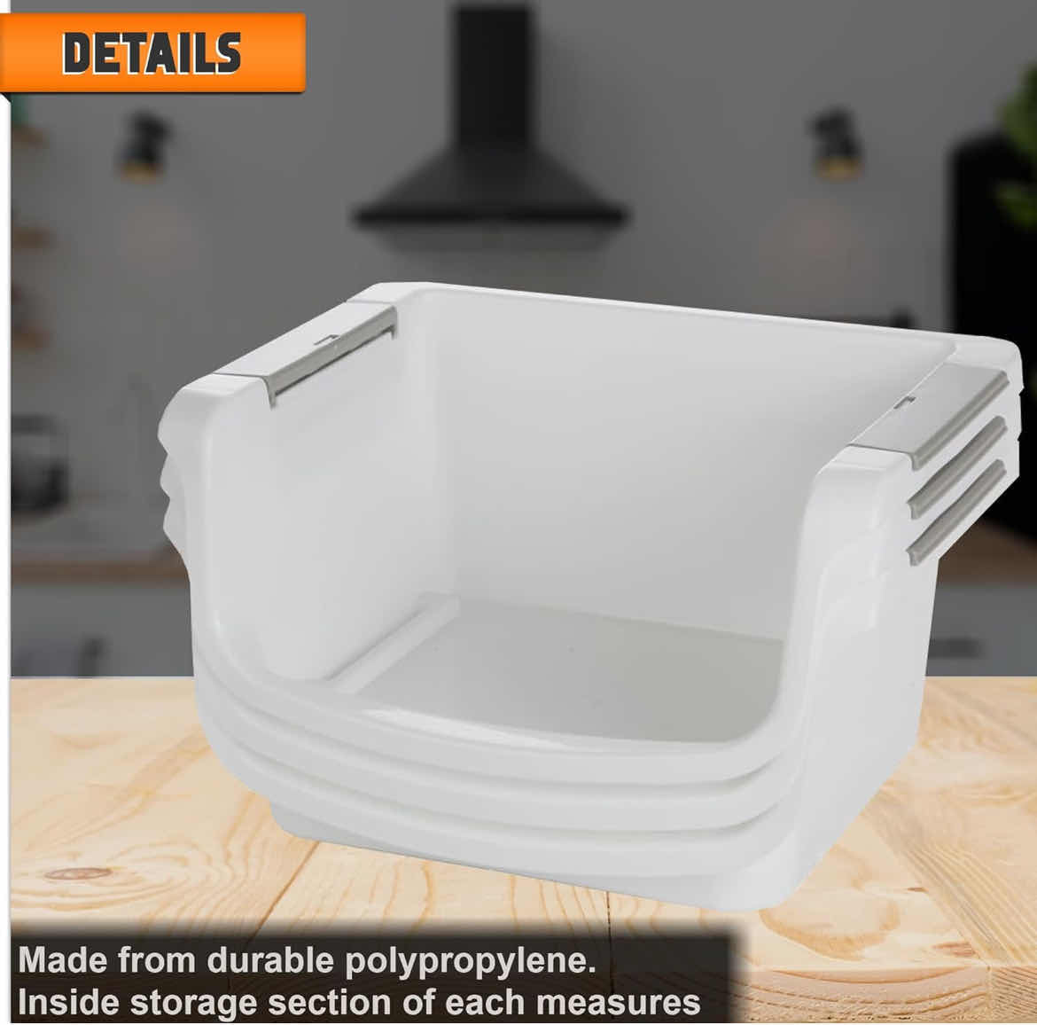 Photo 1 of NEW CASE HOME-X SMALL NESTING/STACKABLE STORAGE BINS, 3 BINS PER SET (1 CASE/6 SETS)