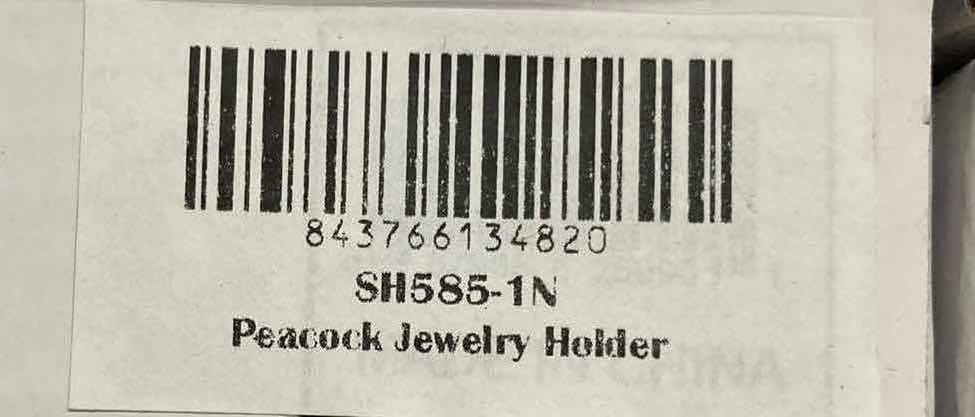 Photo 1 of NEW CASE HOME-X PEACOCK JEWELRY HOLDER (BOX OF 36)