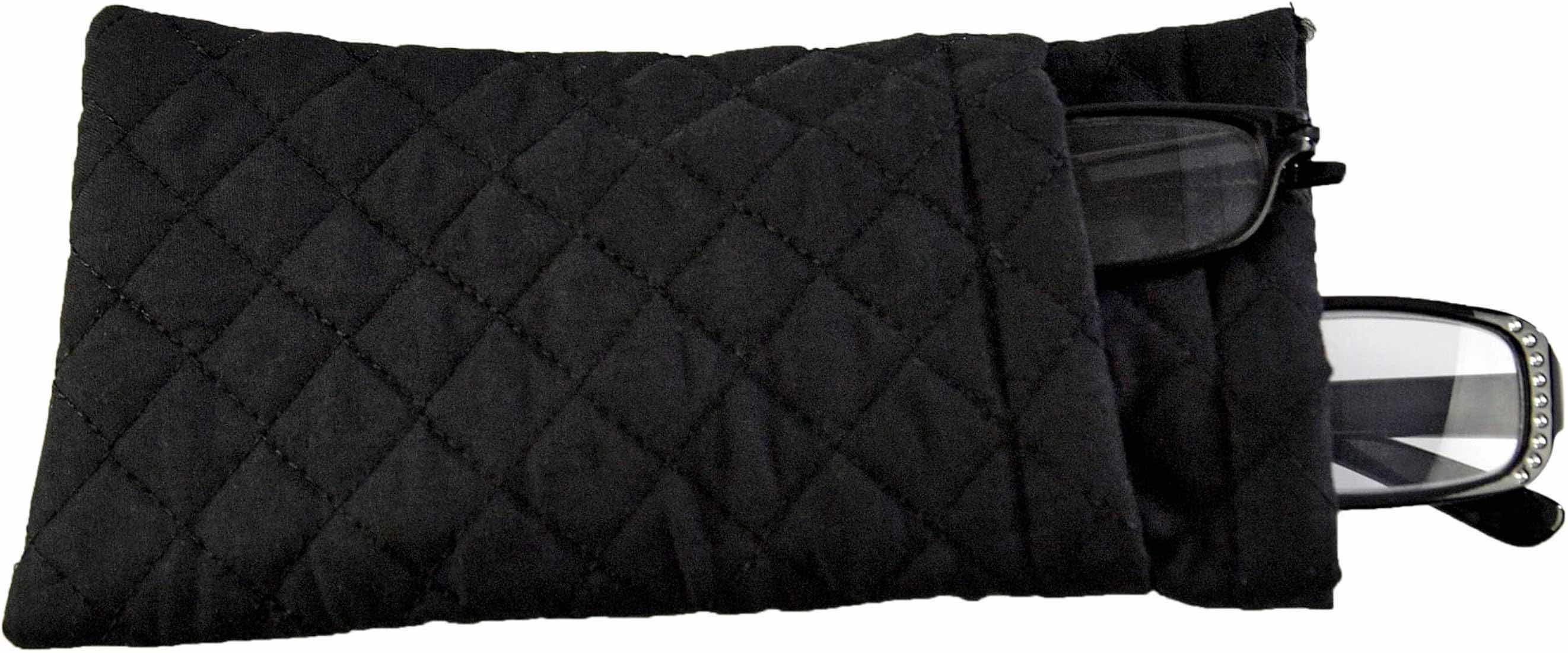 Photo 1 of NEW CASE HOME-X BLACK DOUBLE SOFT EYEGLASS POUCH (PARTIAL BOX OF 23)