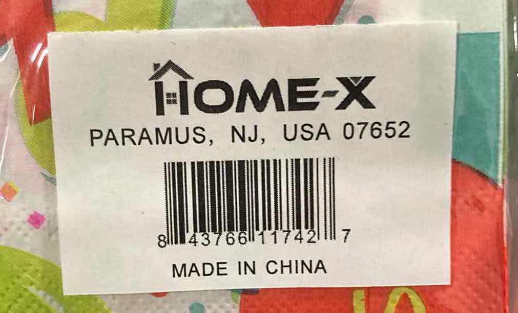 Photo 4 of NEW CASE HOME-X BIRTHDAY PARTY CONFETTI PAPER NAPKINS 48PK (BOX OF APPROX 75 SETS)