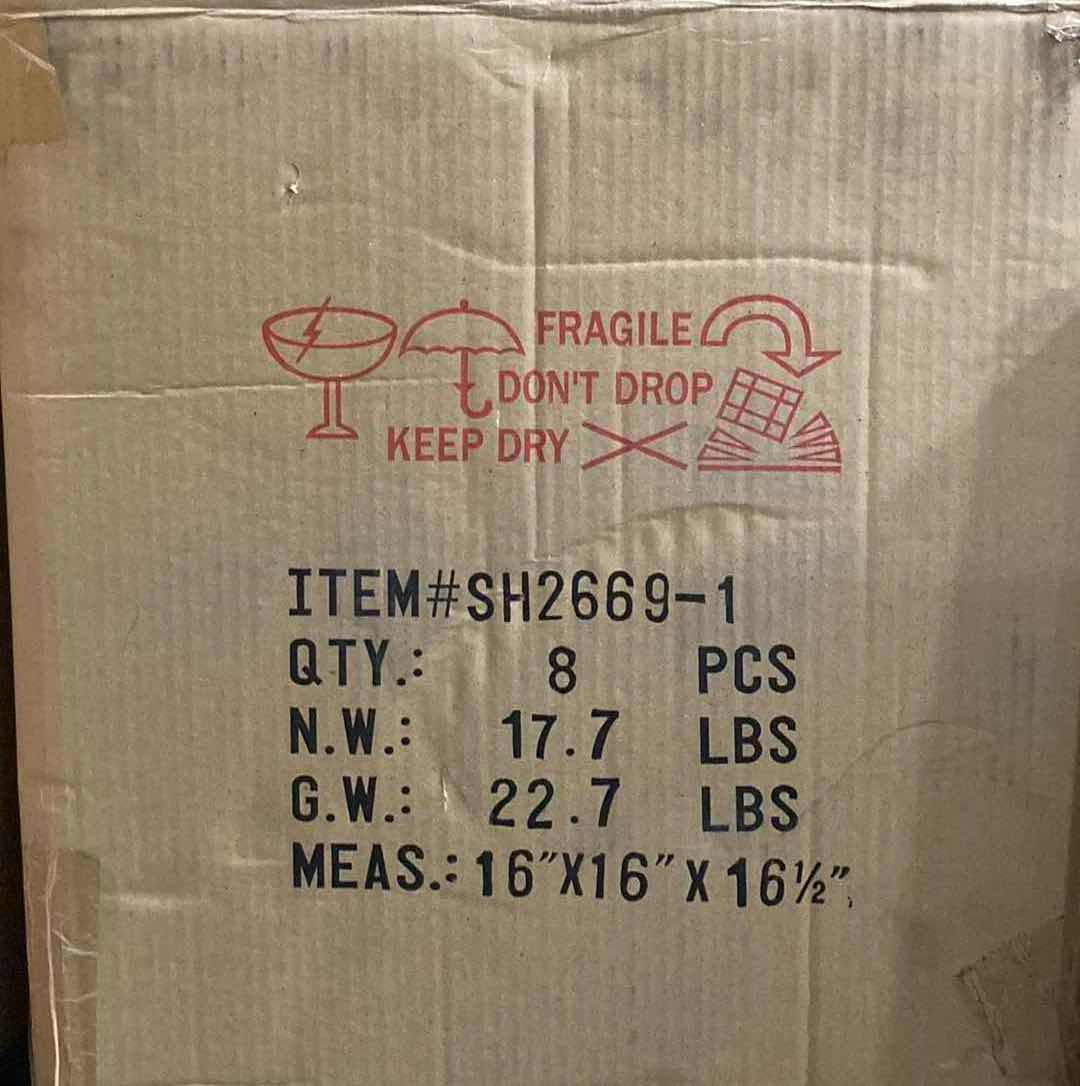 Photo 1 of NEW CASE HOME-X RETRO NOSTALGIC PINK GLASS CANISTER W LID (BOX OF 8)