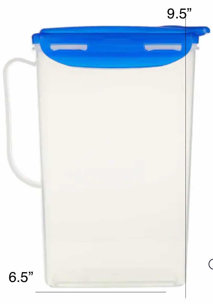 Photo 1 of NEW CASE OF HOME X REFRIGERATOR DOOR PITCHER W LID 2L/2.1QT (24PCS PER CASE)