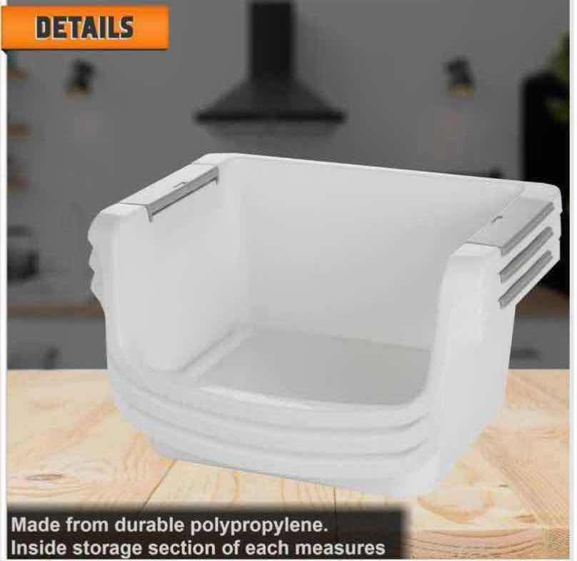 Photo 2 of NEW CASE HOME-X SMALL NESTING/STACKABLE STORAGE BINS, 3 BINS PER SET (1 CASE/6 SETS)