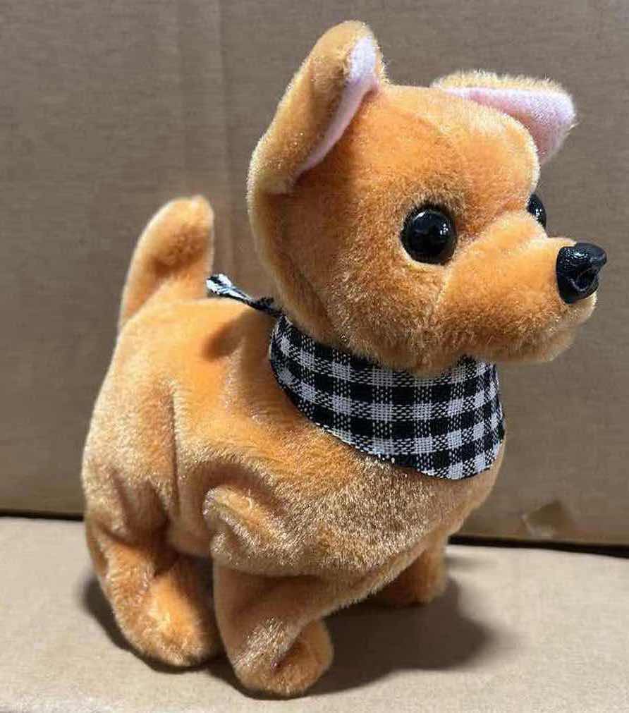 Photo 1 of NEW CASE OF HOME-X BATTERY OPERATED RUNNING DOG/CHIHUAHUA W CHECKERED BANDANA (12 PCS/CASE)