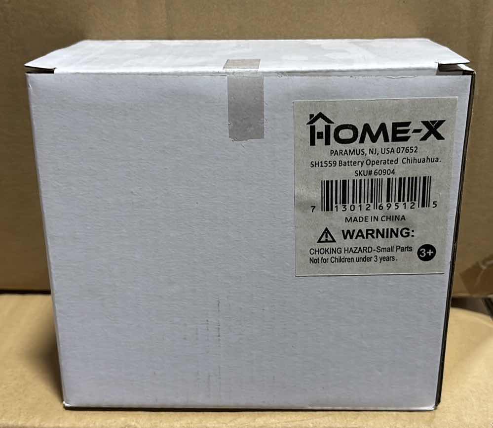 Photo 1 of NEW CASE OF HOME-X BATTERY OPERATED RUNNING DOG/CHIHUAHUA W CHECKERED BANDANA (12 PCS/CASE)