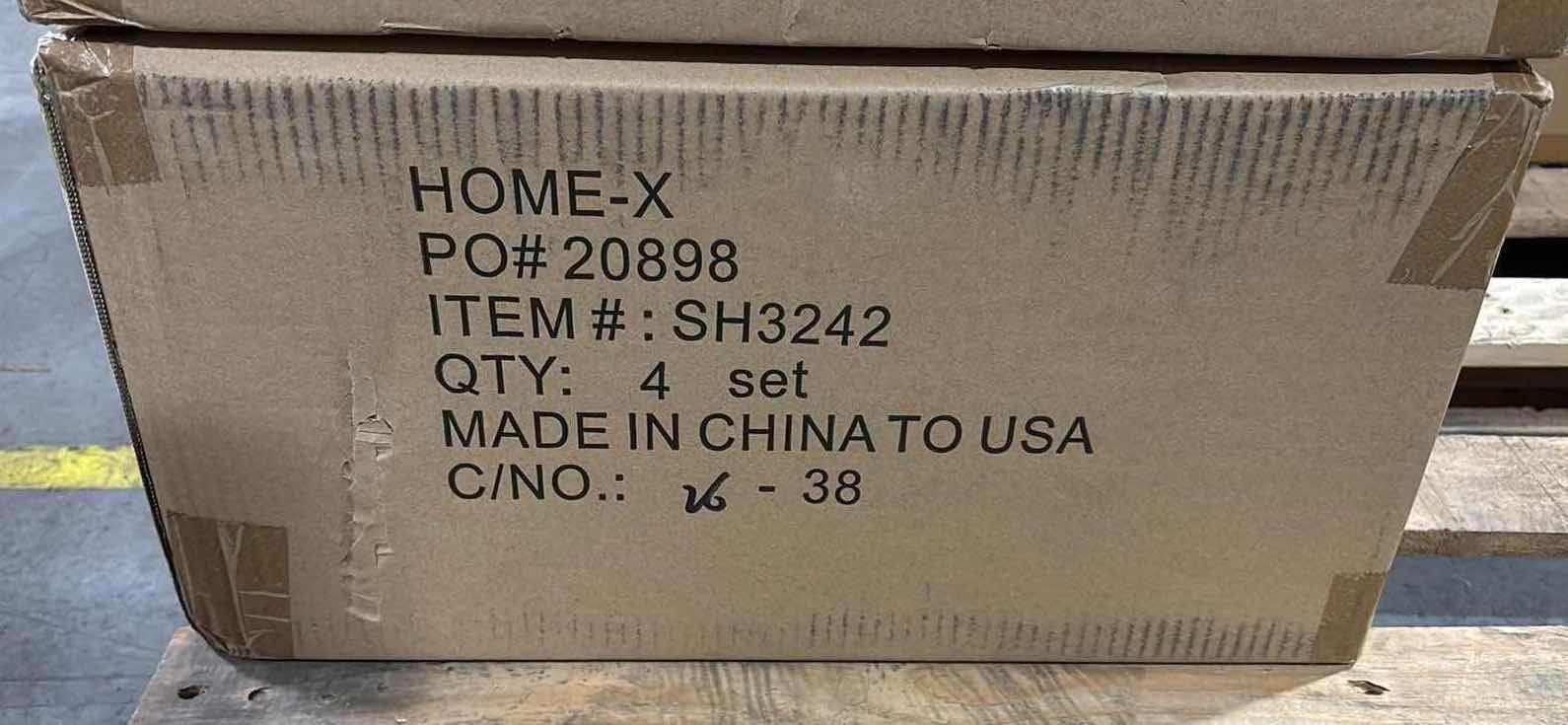 Photo 1 of NEW CASE OF HOME-X 3-PC CANISTER SET, POTATO, ONION & GARLIC, CREAM COLOR (4 SETS/CASE)