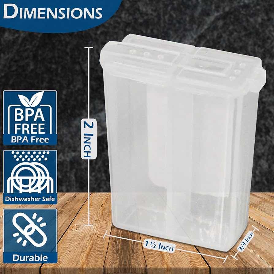 Photo 4 of NEW CASE HOME-X POCKET CLEAR PLASTIC SALT & PEPPER SHAKERS (BOX OF 144)