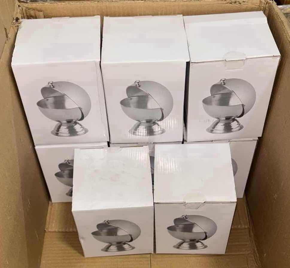 Photo 1 of NEW 8-PACK 20 OZ STAINLESS STEEL BOWL W ROLL TOP