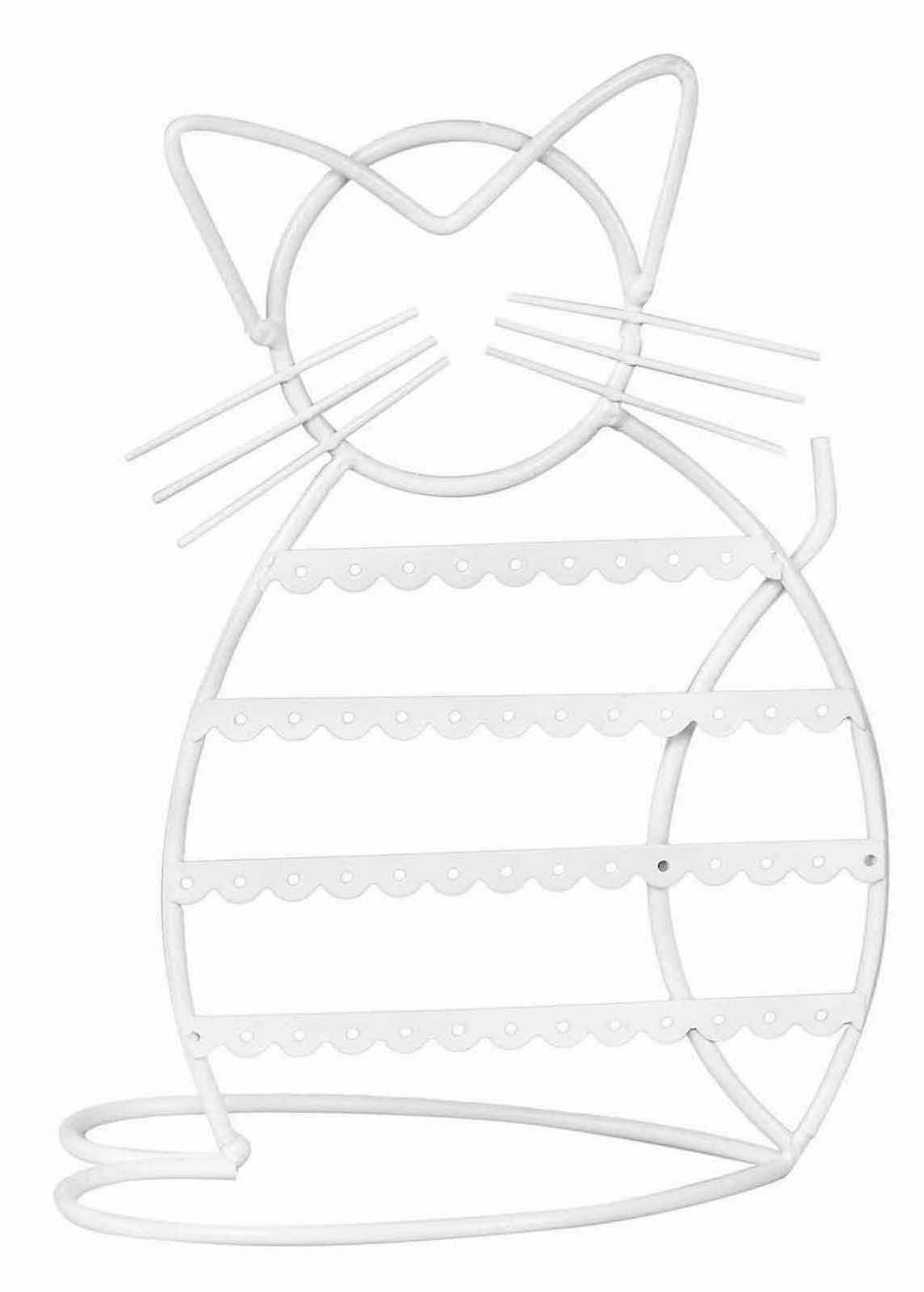 Photo 1 of NEW CASE OF ARAD CAT-SHAPED EARRING HOLDER/ORGANIZER DISPLAY, WHITE (16 PCS/CASE) 