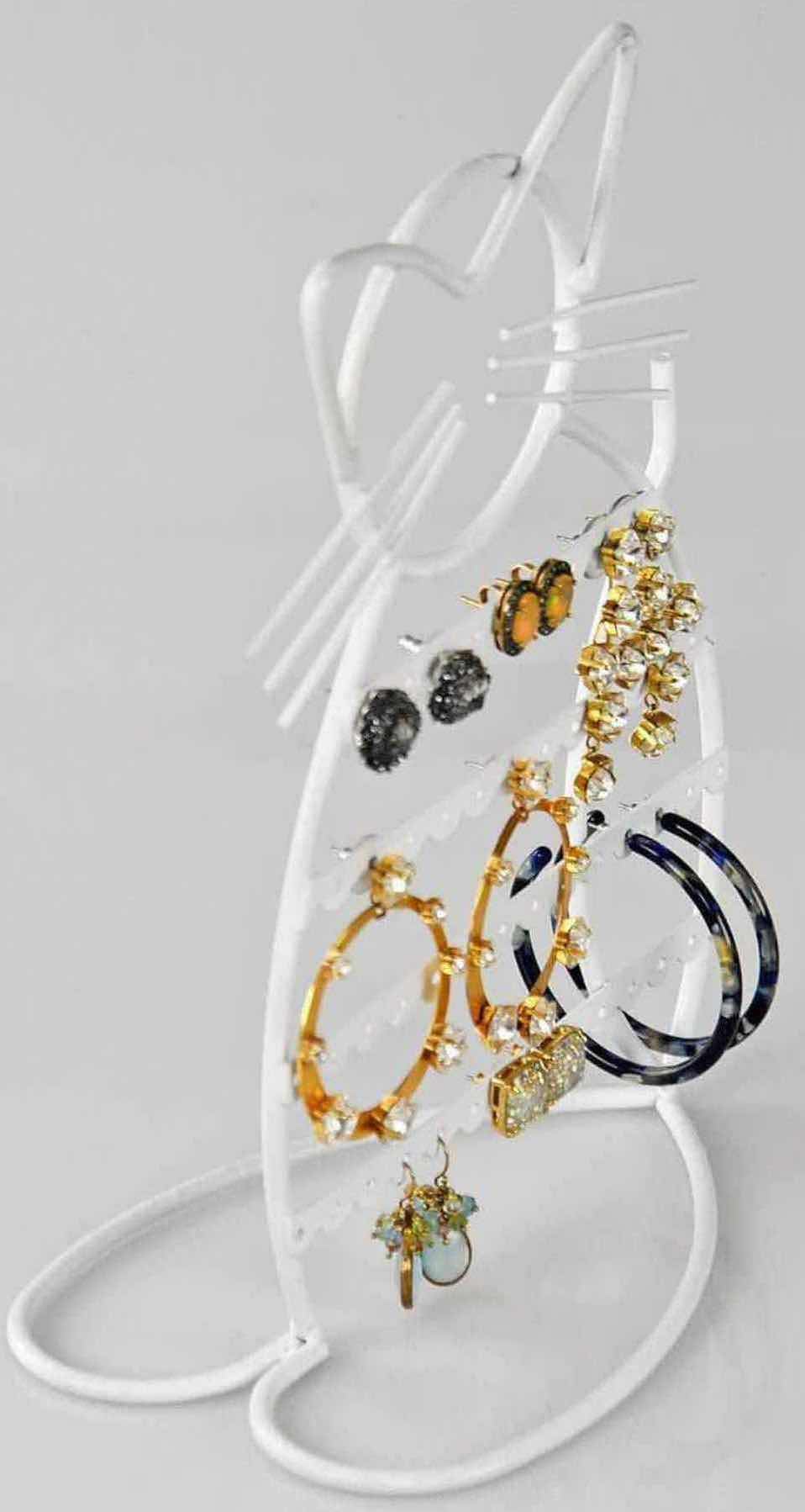 Photo 3 of NEW CASE OF ARAD CAT-SHAPED EARRING HOLDER/ORGANIZER DISPLAY, WHITE (16 PCS/ CASE)