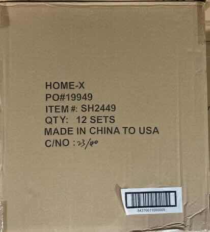 Photo 1 of NEW CASE HOME-X 3PC CLEAR ACRYLIC APOTHECARY JARS W LIDS (12 SETS/CASE)