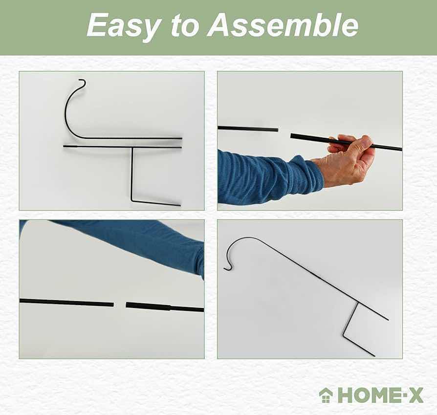 Photo 1 of $160.    NEW CASE HOME-X BLACK STANDING GARDEN SHEPHERD HOOK H35” (CASE OF 16)