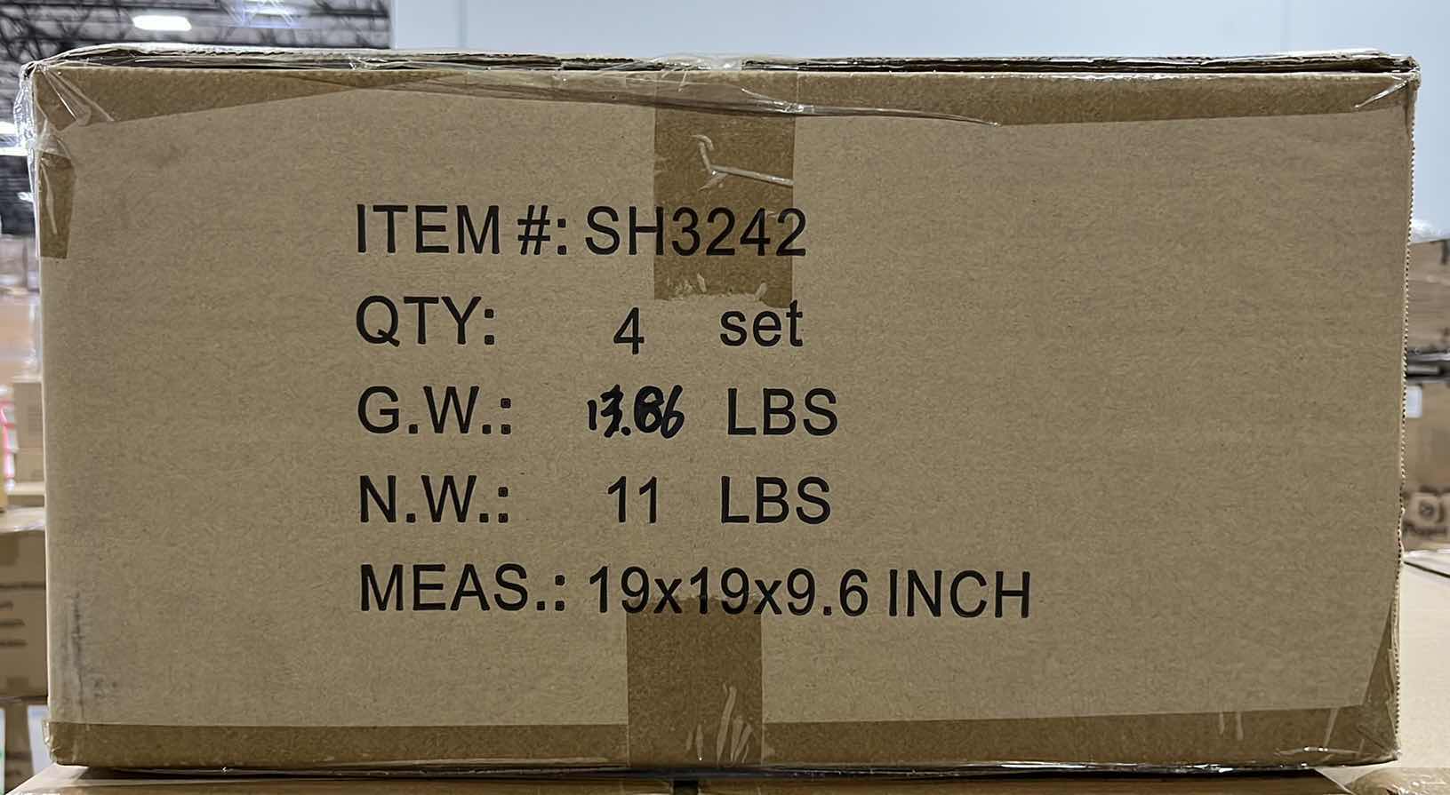 Photo 1 of NEW CASE OF HOME-X 3-PC CANISTER SET, POTATO, ONION & GARLIC, CREAM COLOR (4 SETS/CASE)