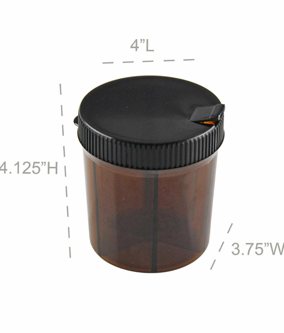 Photo 1 of 6-BRAND NEW HOME-X SIX SECTION VITAMIN/PILL DISPENSER WITH LABELS 4.1"H