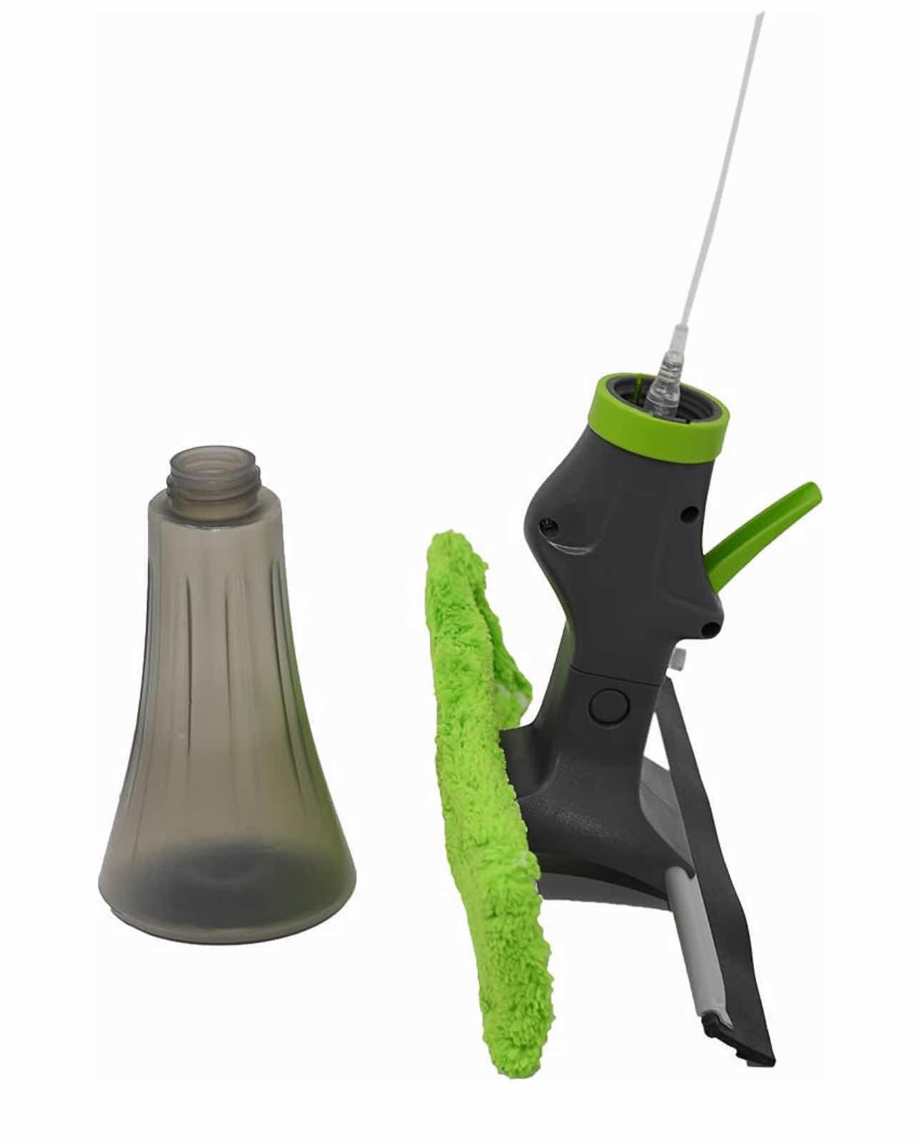 Photo 1 of 2-BRAND NEW-HOME-X MULTIFUNCTION WINDOW CLEANER TOOL KIT WITH SPRAY BOTTLE, SQUEEGEE, AND MICROFIBER WASHER HEAD.