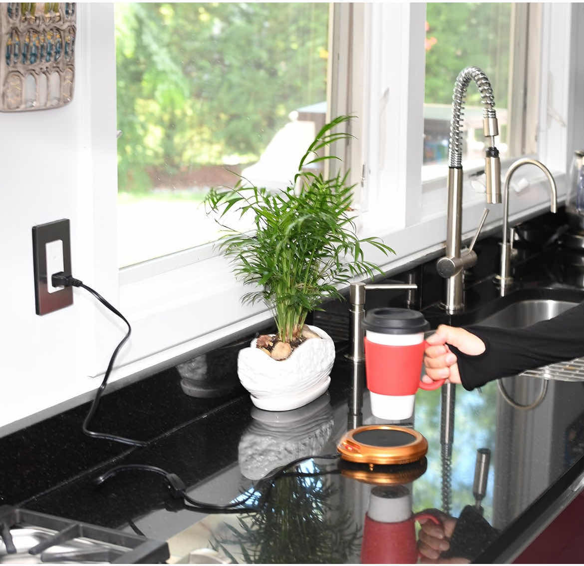 Photo 1 of 3-BRAND NEW HOME -X ELECTRIC COFFEE MUG WARMER. MULTIPURPOSE HEATING PAD FOR DESKTOP. COFFEE & TEA OR CANDLE WARMER. COPPER COLOR FINISH.(3CT)