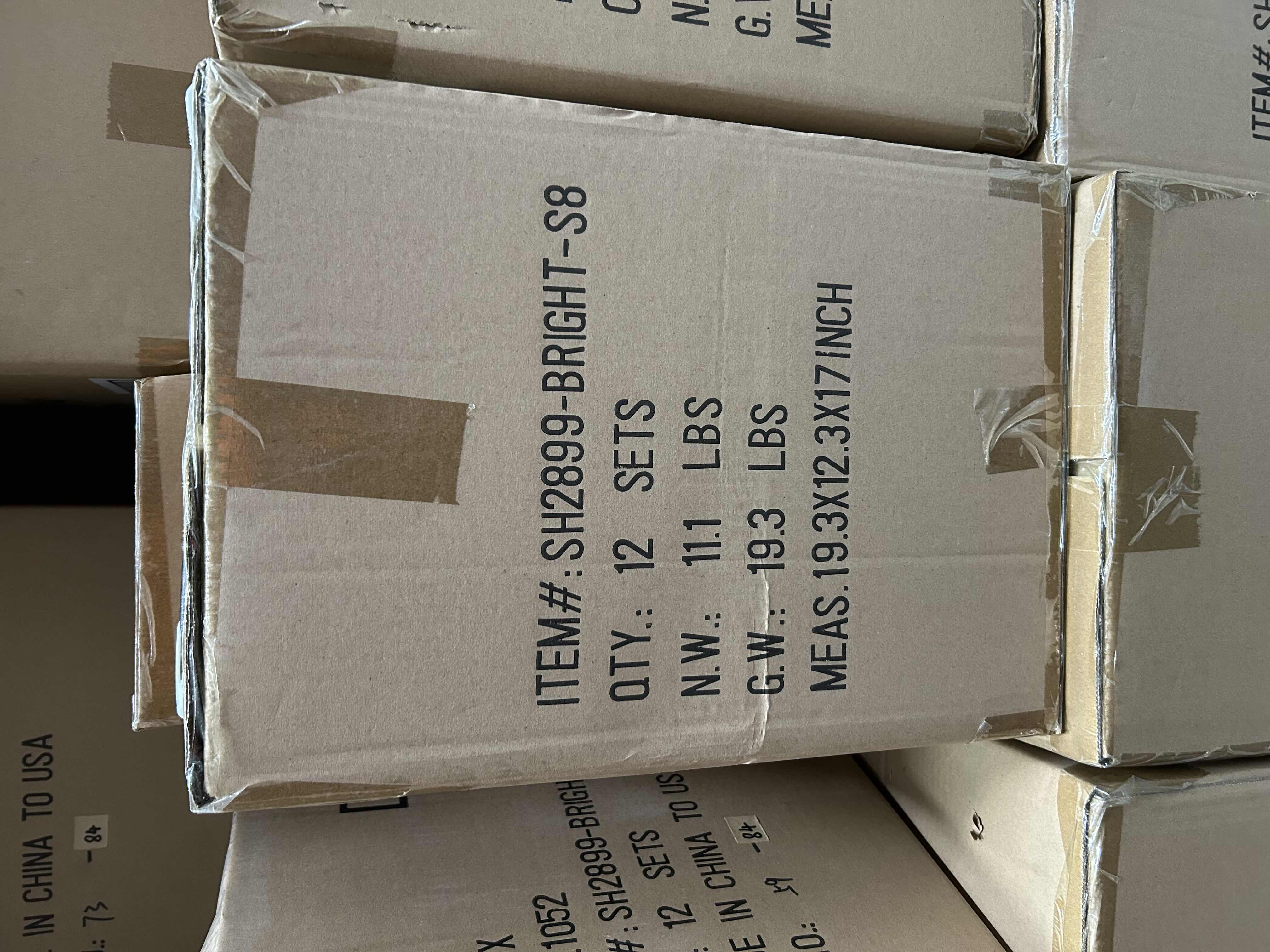 Photo 1 of BRAND NEW CASE OF 12-HOME-X SET OF 8 BRIGHTLY COLORED ALUMINUM BOWLS AND TUMBLERS, 4 METAL SERVING PLATES AND 4 12oz TUMBLERS, SHATTER RESISTANT, ASSORTED COLORS