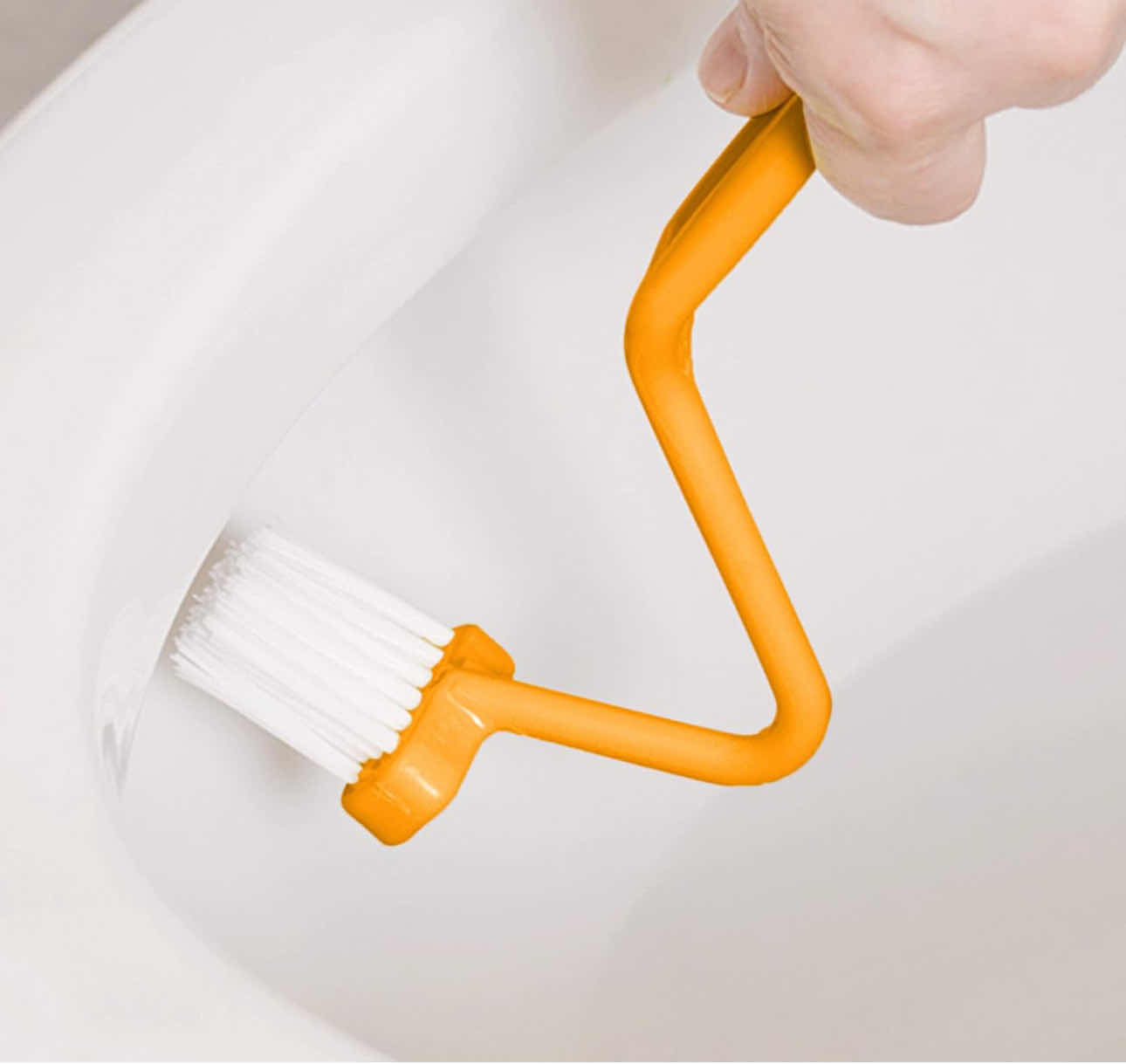 Photo 1 of BRAND NEW CASE OF HOME-X CURVED TOILET BOWL BRUSH-V TYPE PLASTIC 8"