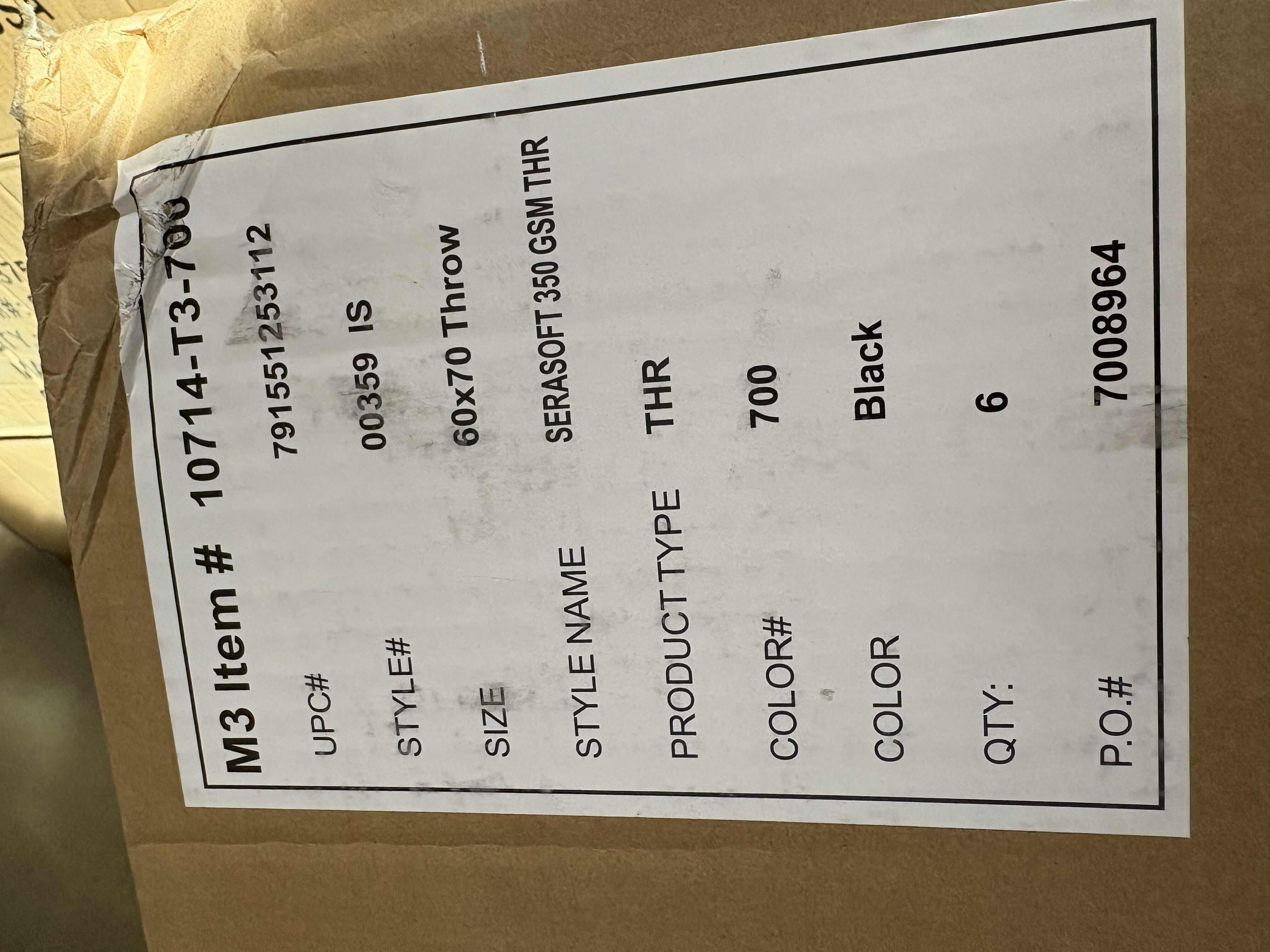 Photo 1 of BRAND NEW CASE OF BERKSHIRE BLANKET SERASOFT THROW, BLACK