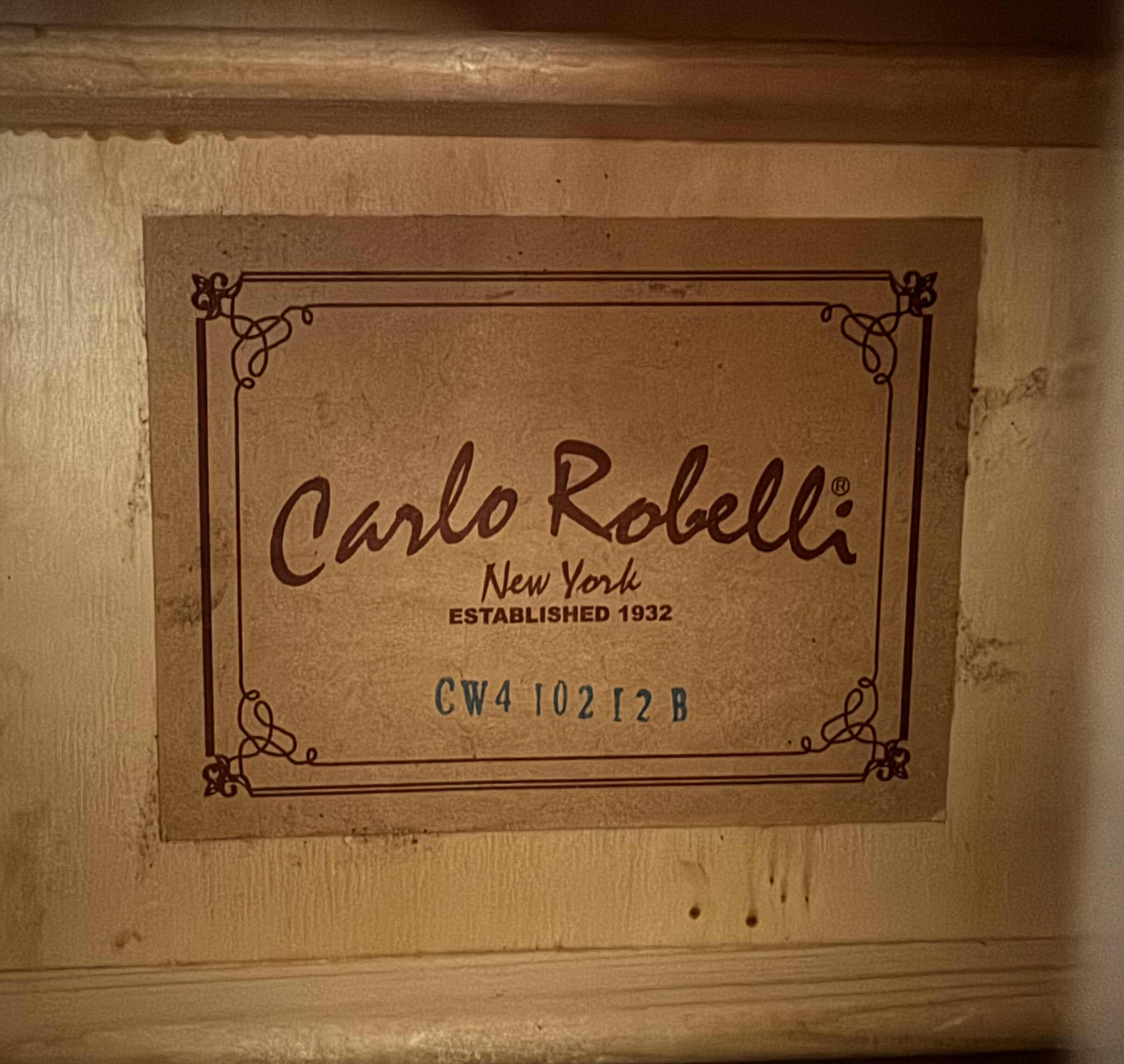 Photo 3 of BLACK "CARLO ROBELLI" 12 STRING ACOUSTIC GUITAR 
