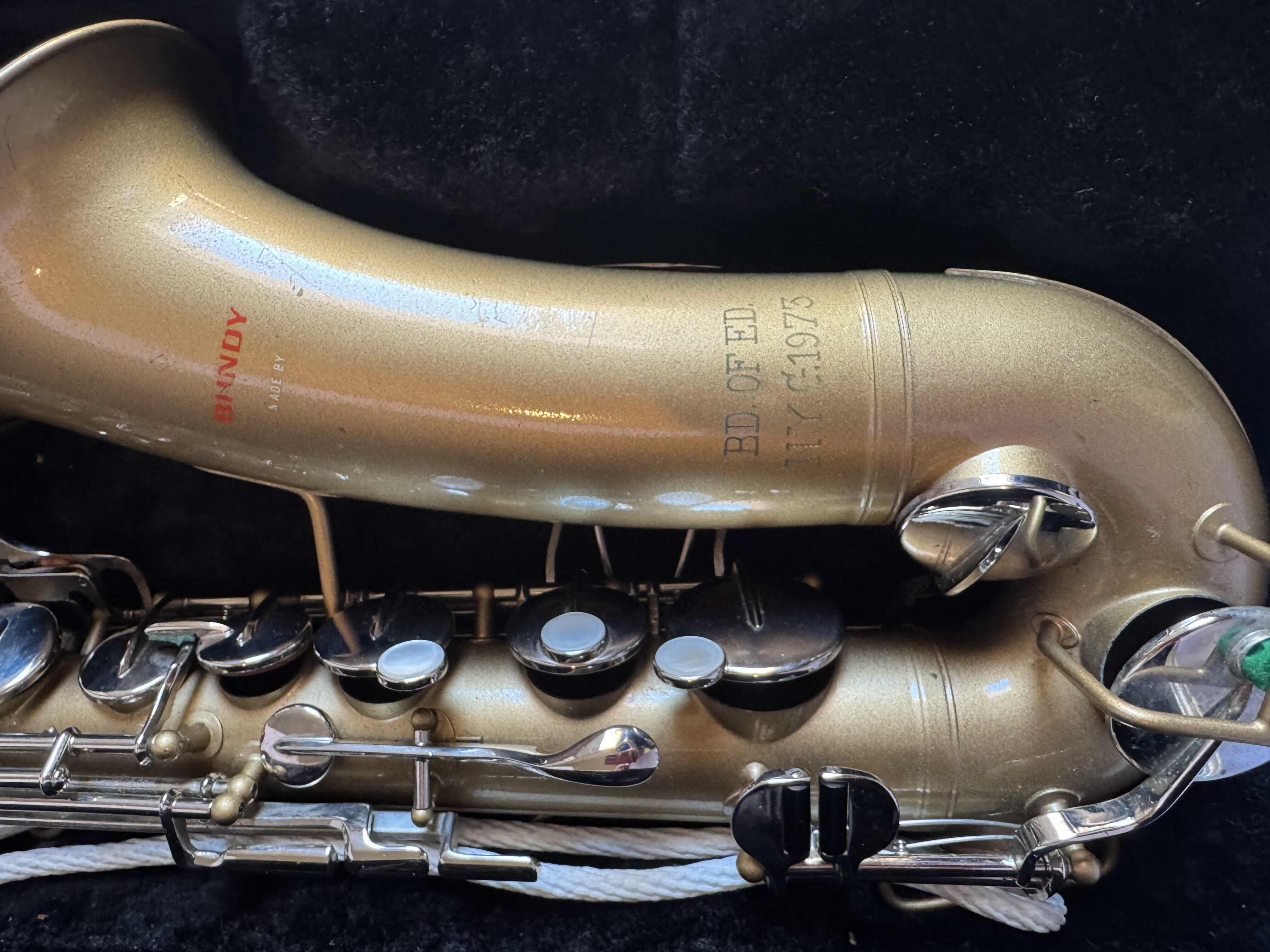 Photo 3 of BUNDY SAXOPHONE WITH CARRYING CASE