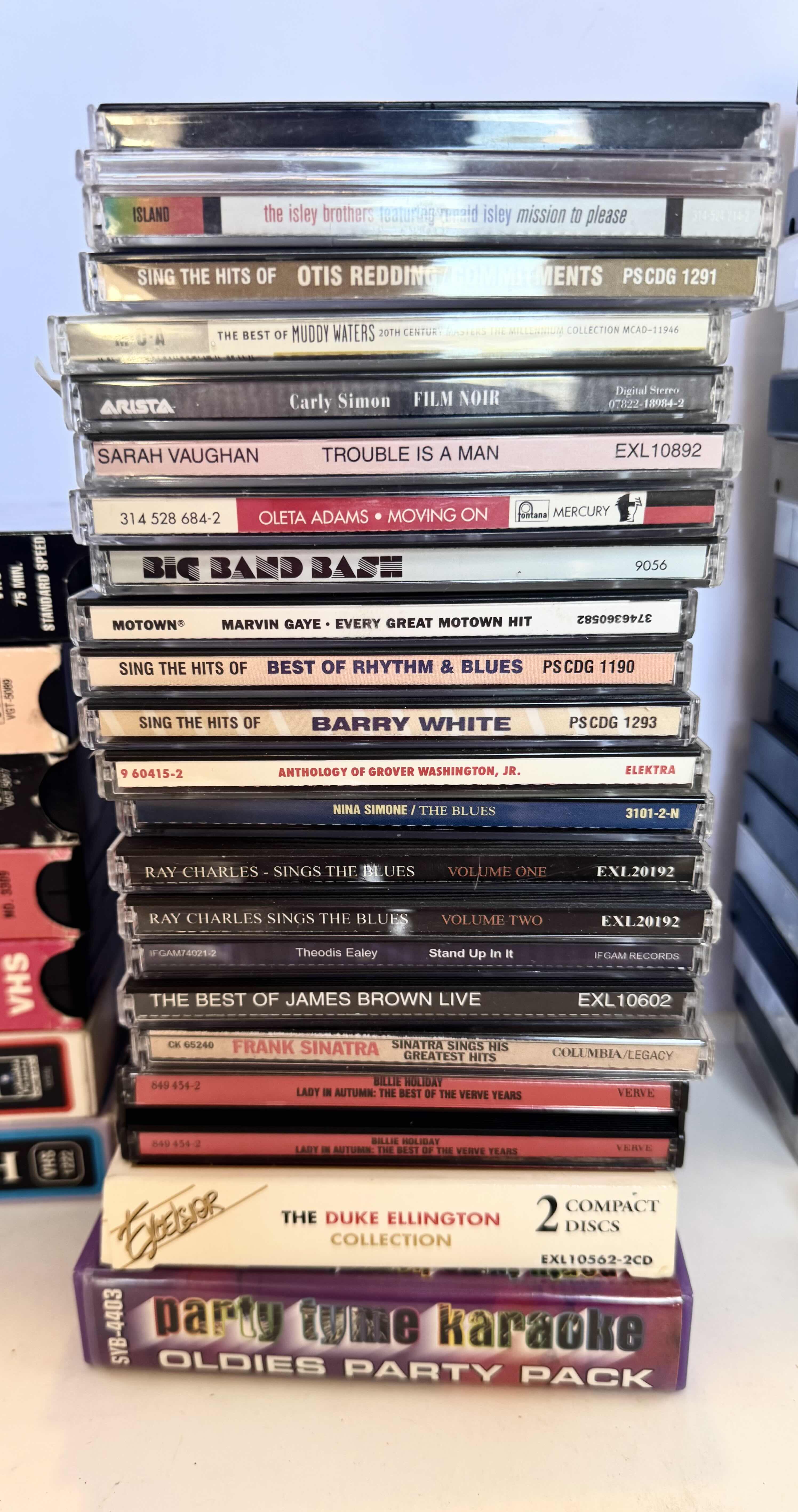 Photo 3 of COLLECTION OF VHS, CD’S, CASSETTES, AND VIDEO TAPE COVERS 3 PACK