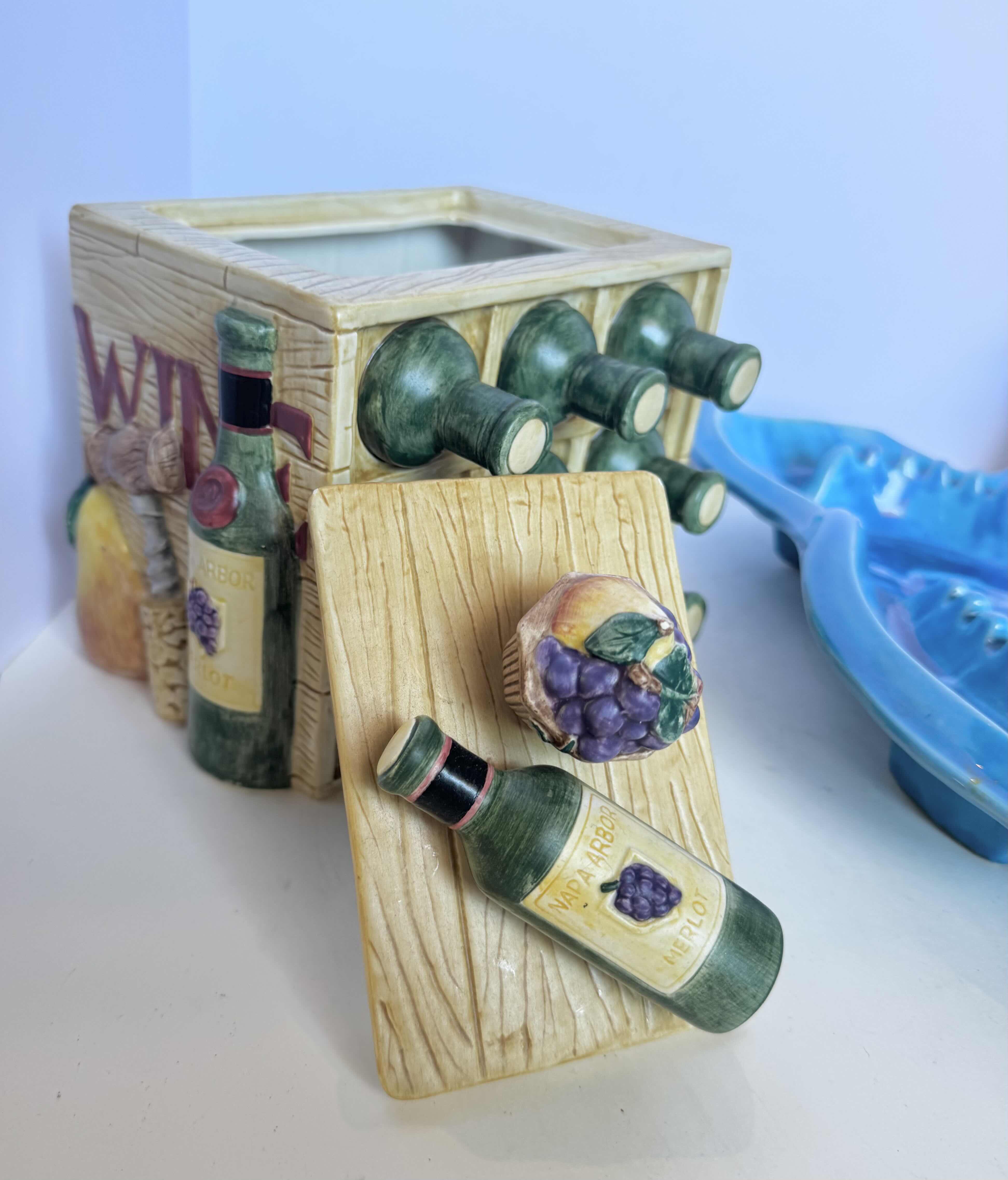 Photo 1 of HOME DECOR-ASSORTEDCERAMIC DECORATIVE KITCHEN AND BAR ITEMS. 