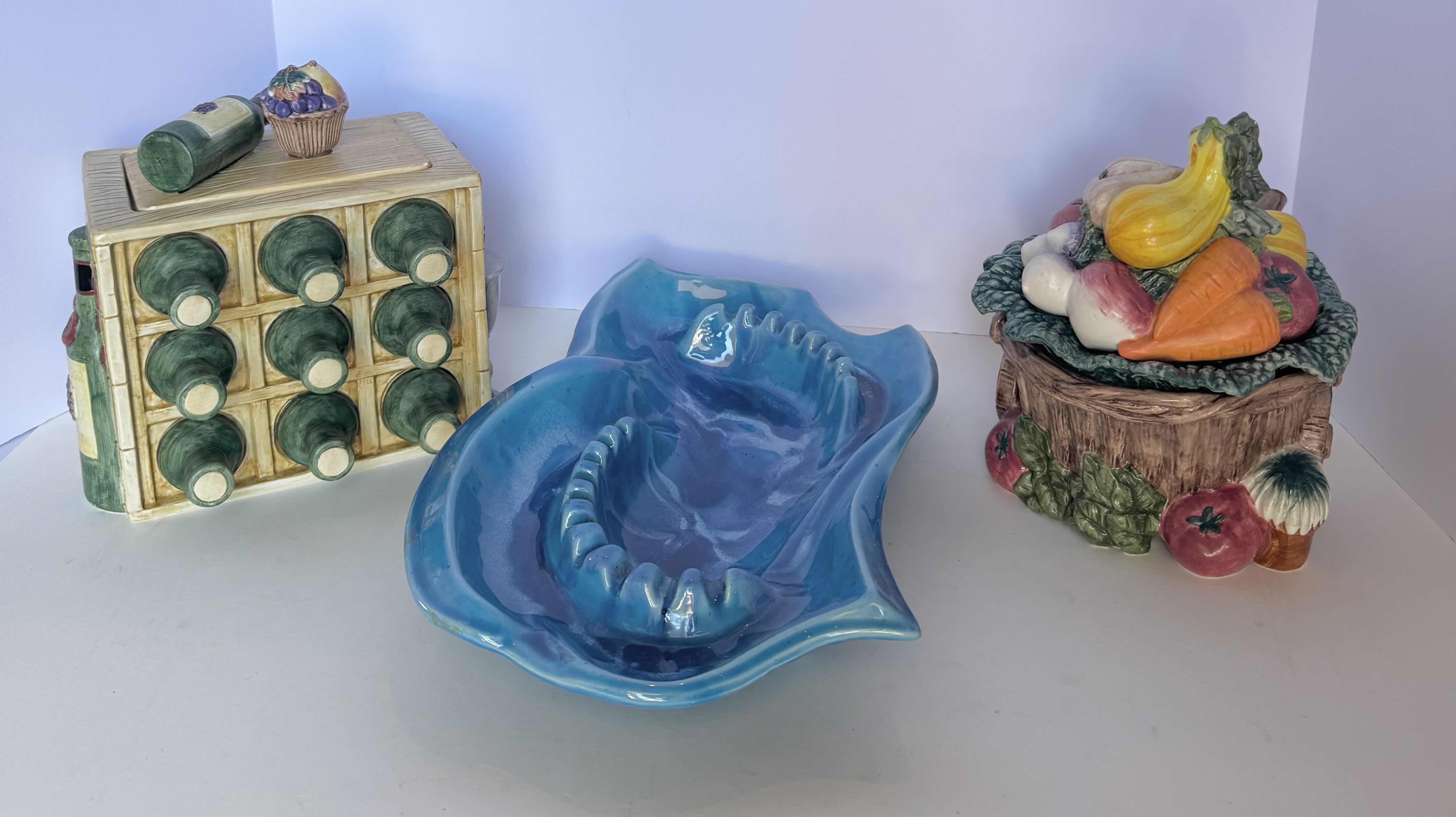 Photo 1 of HOME DECOR-ASSORTEDCERAMIC DECORATIVE KITCHEN AND BAR ITEMS. 