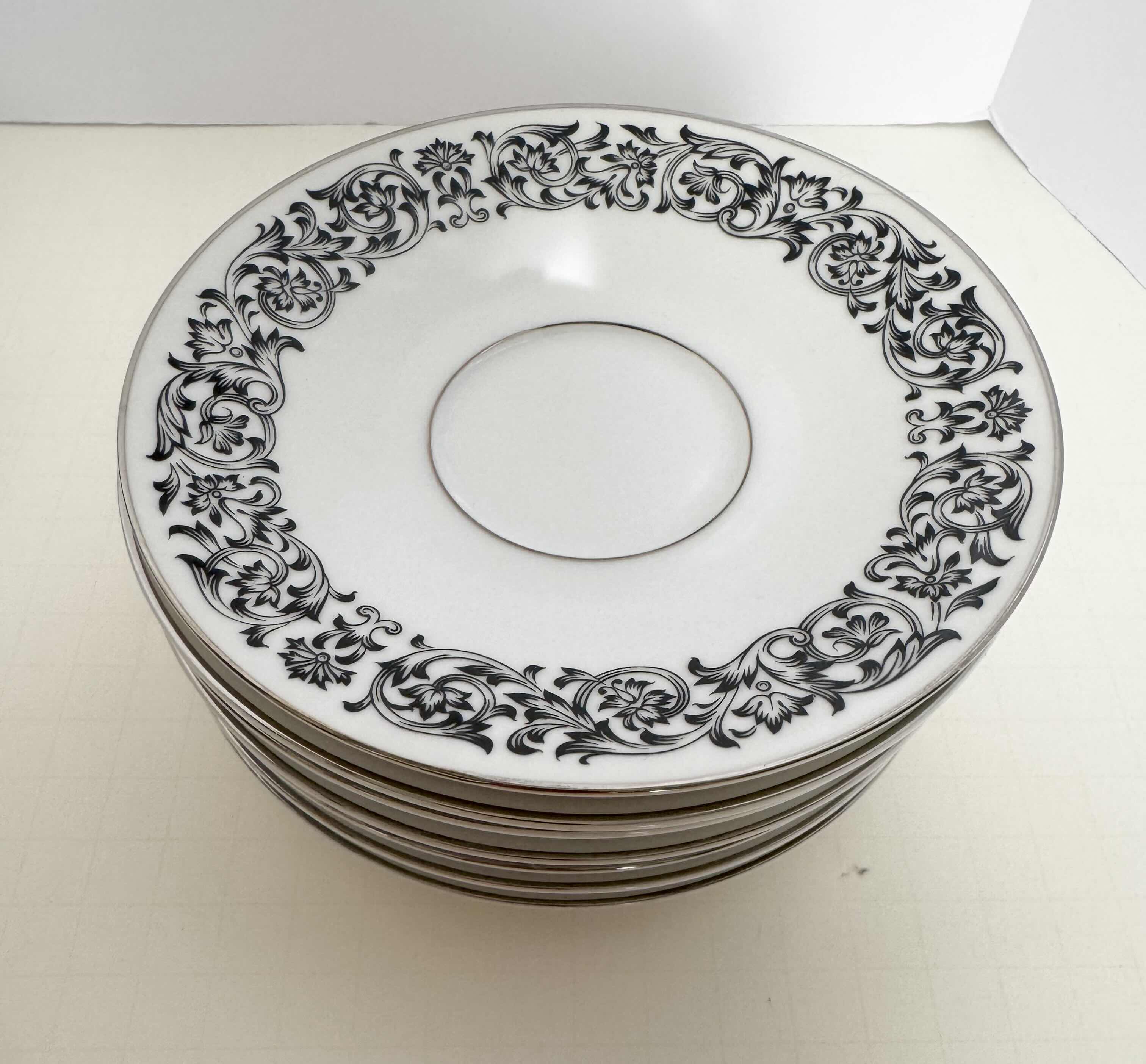 Photo 1 of VINTAGE ROYAL M TEA CUPS AND PLATES. FINE CHINA