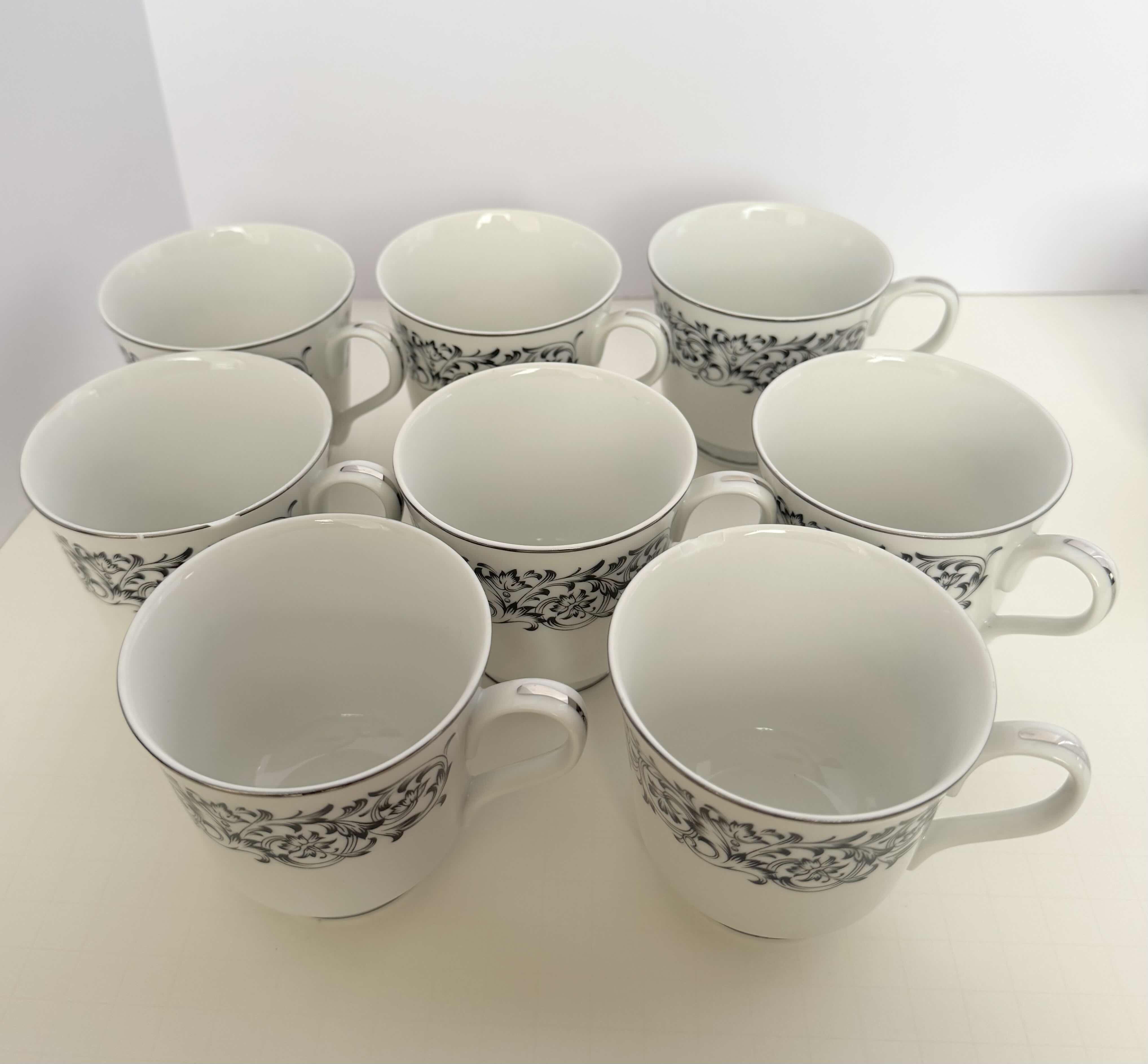 Photo 3 of VINTAGE ROYAL M TEA CUPS AND PLATES. FINE CHINA