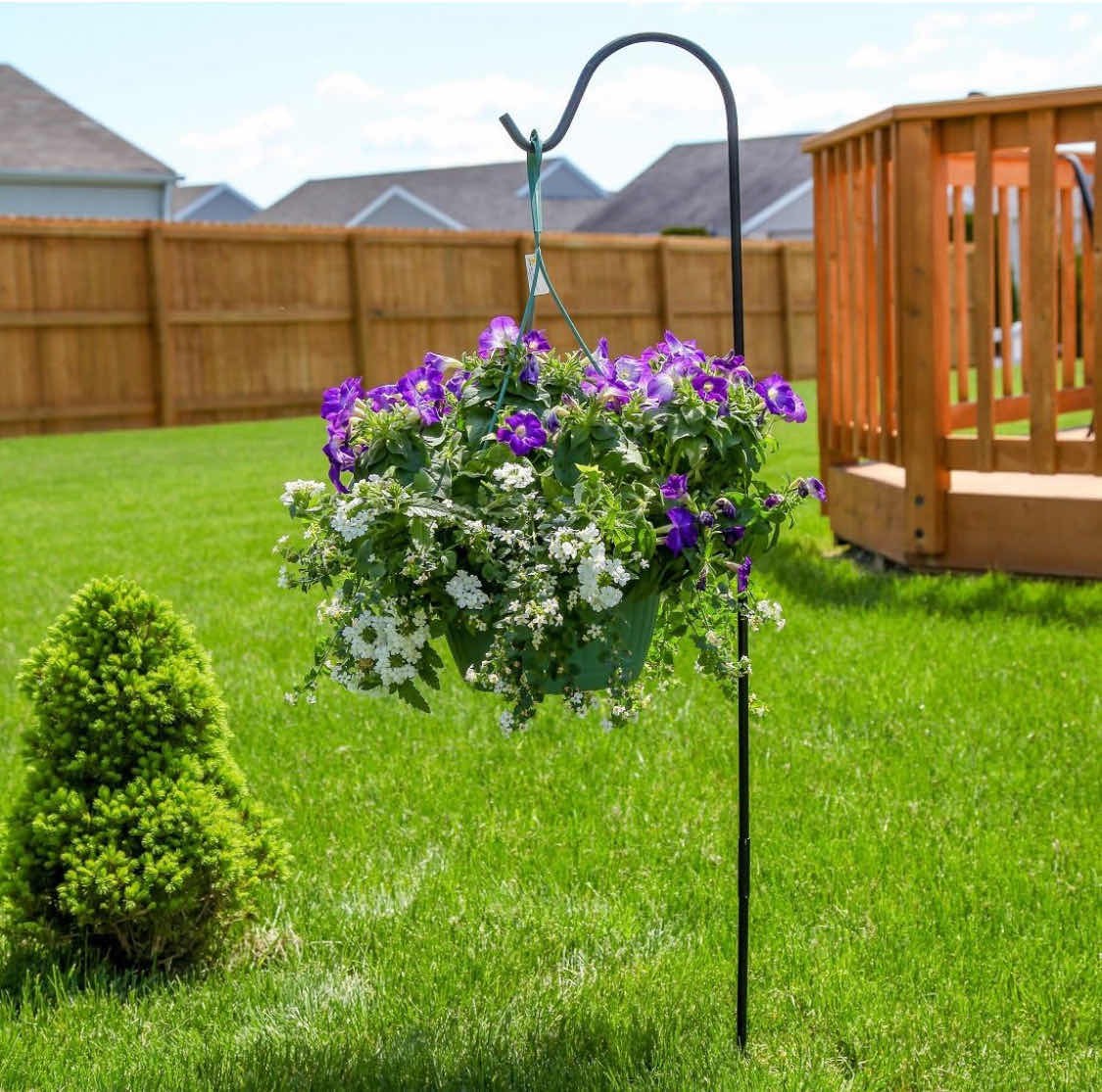 Photo 1 of BRAND NEW CASE OF HOME-X 48” ADJUSTABLE HEIGHT IN GROUND SHEPHERDS HOOK, STEEL HOOK, FOR HANGING PLANTER,BIRD FEEDER, AND LANTERNS