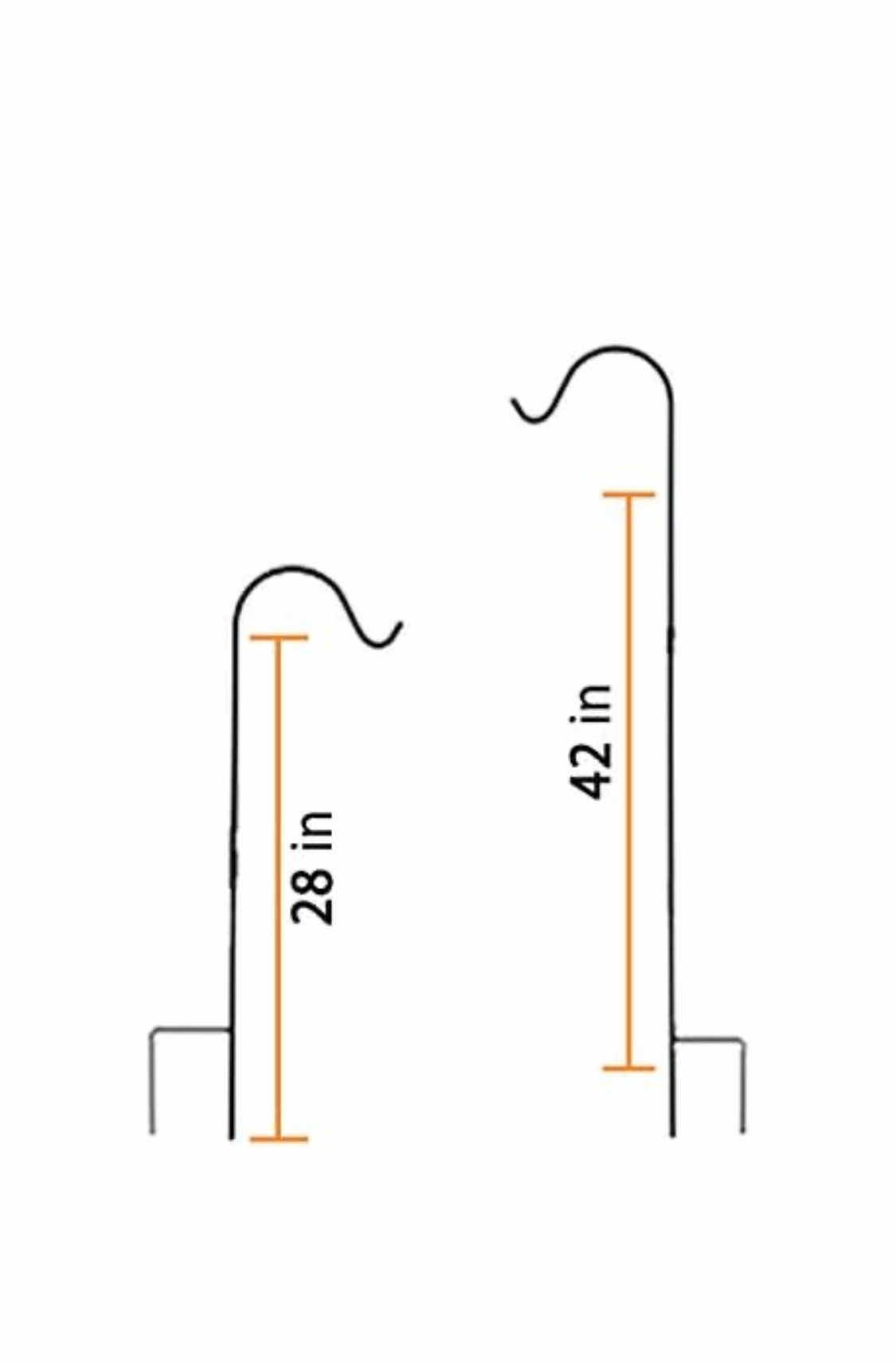 Photo 1 of BRAND NEW CASE OF HOME-X 48” ADJUSTABLE HEIGHT IN GROUND SHEPHERDS HOOK, STEEL HOOK, FOR HANGING PLANTER,BIRD FEEDER, AND LANTERNS