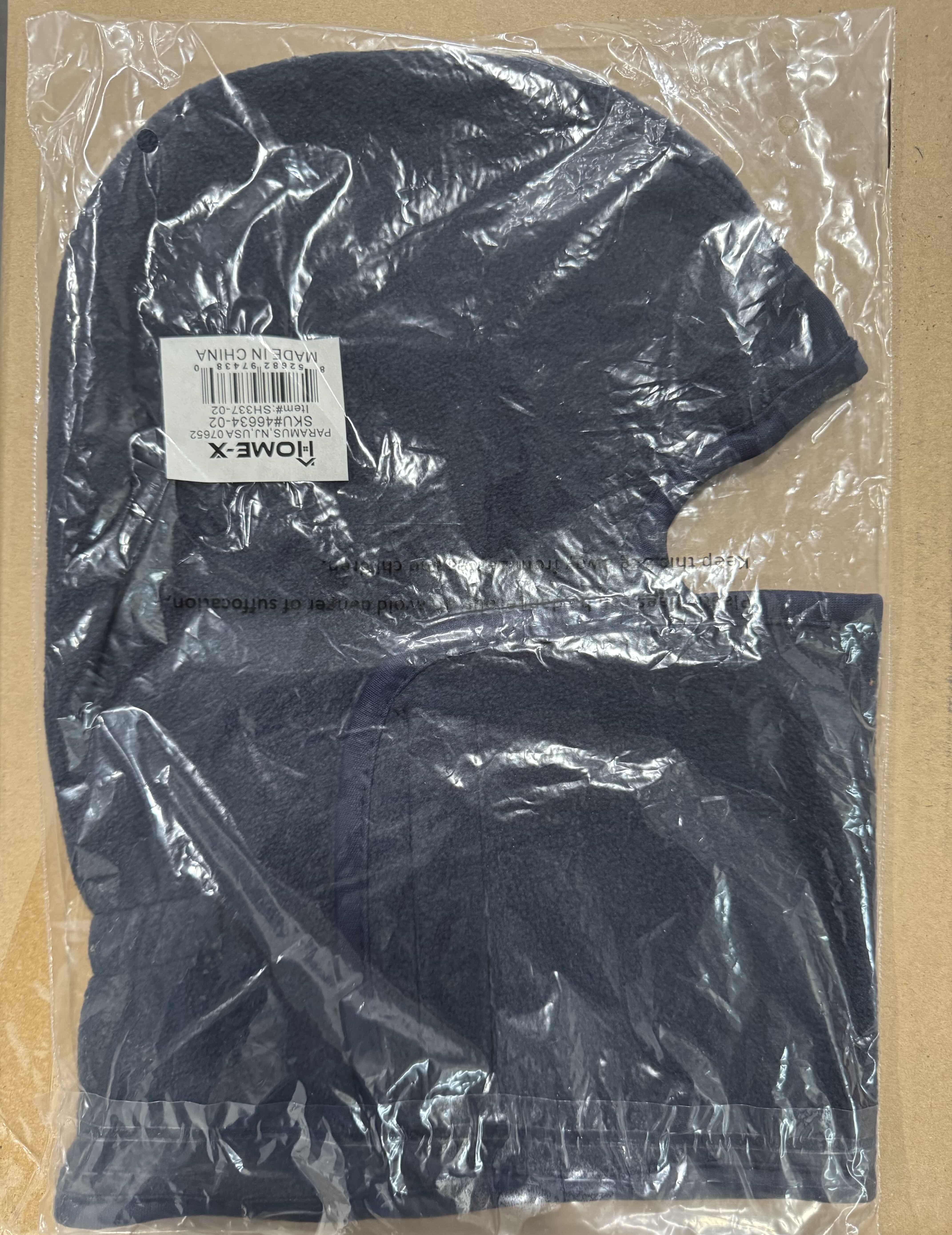 Photo 2 of BRAND NEW CASE OF HOME-X FACE MASK, WINTER HAT,
BLUE, SKI MASK, BLUE