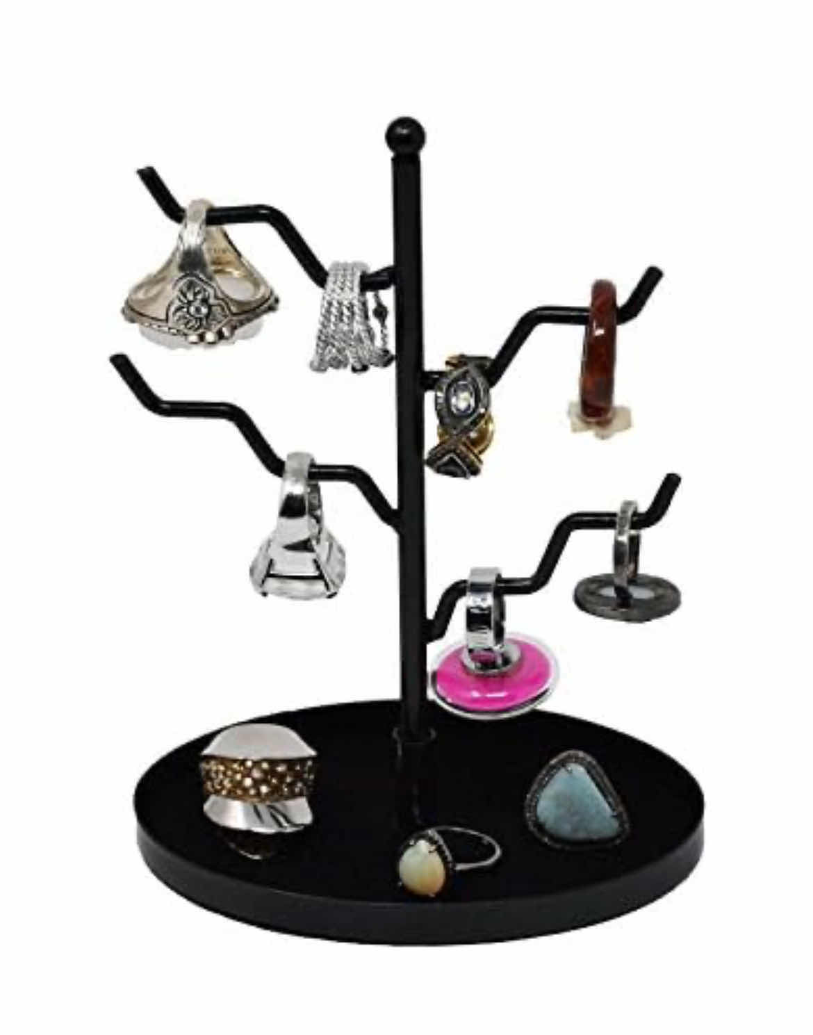 Photo 1 of BRAND NEW CASE OF ARAD 5" BLACK RING HOLDER ORGANIZER WITH 4 TWISTED BRANCHES