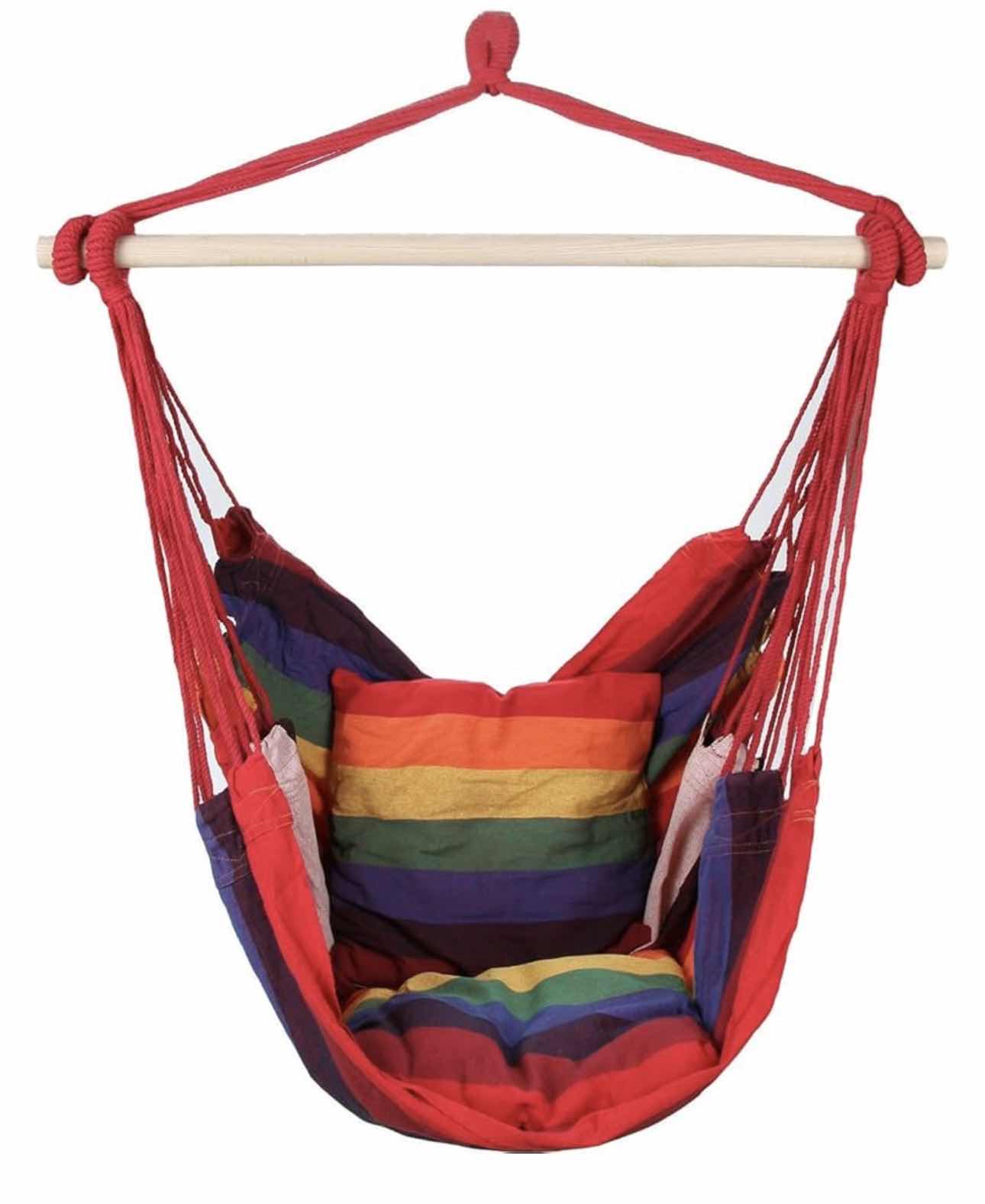 Photo 1 of BRAND NEW CASE OF ARAD HAMMOCK PATIO CHAIR, HANGING PORCH SWING WITH CUSHIONS