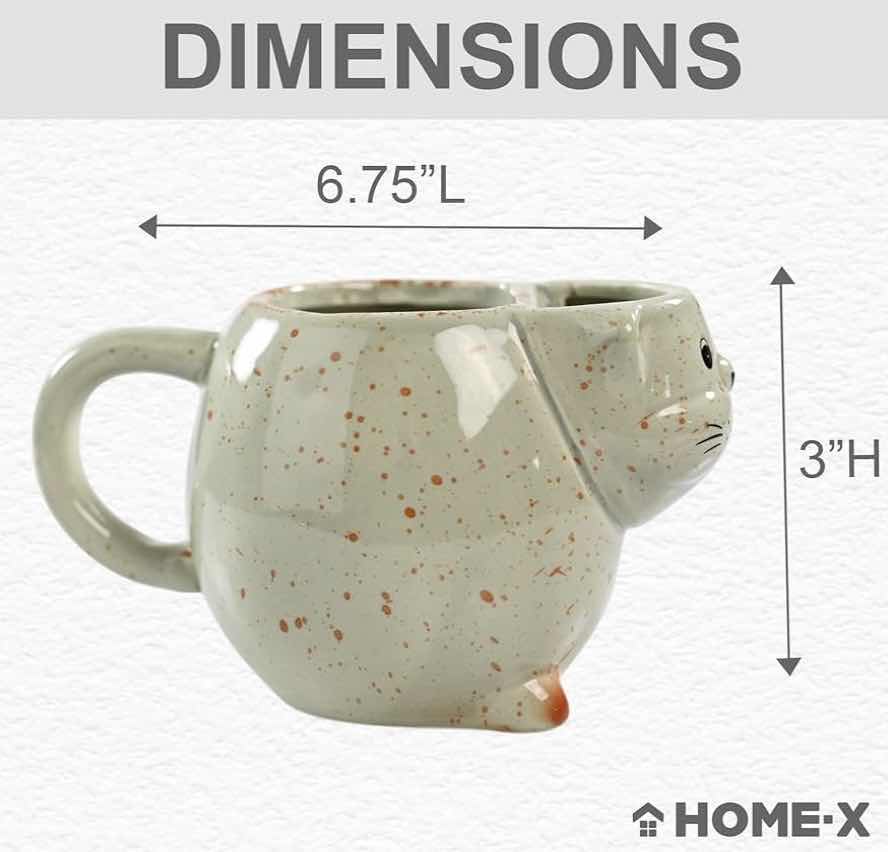 Photo 1 of BRAND NEW CASE OF HOME-X CAT TEA CUP, CERAMIC CAT MUG, COFFEE MUG, 16OZ CAPACITY