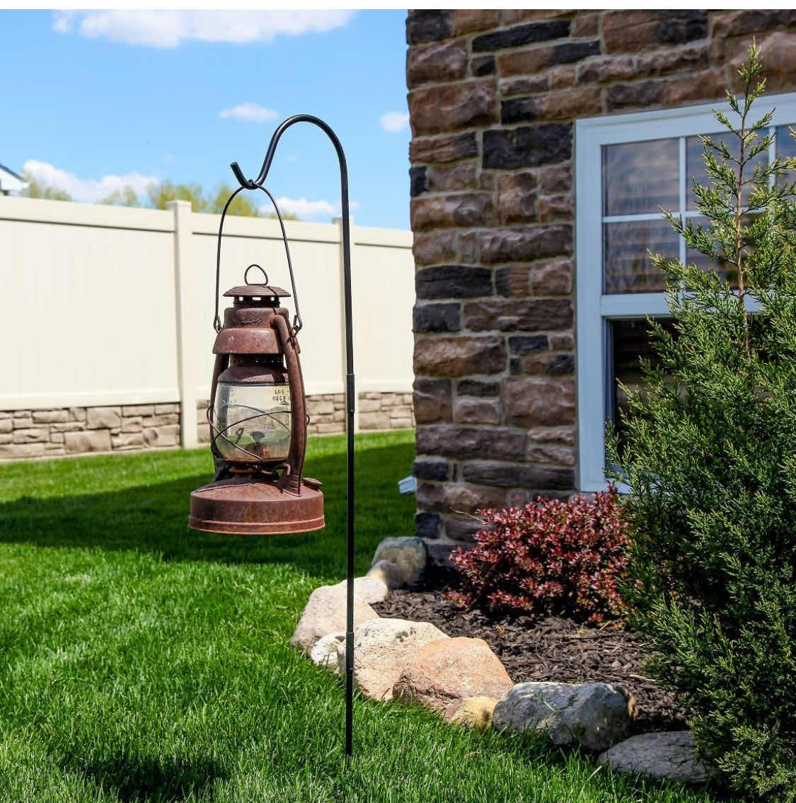 Photo 1 of BRAND NEW CASE OF HOME-X 48” ADJUSTABLE HEIGHT IN-GOUND SHEPHERDS HOOK. STEEL HOOK HANGING PLANTERS, BIRD FEEDER, SOLAR LIGHTS AND LANTERNS