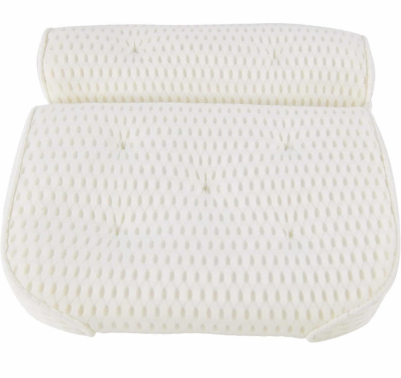 Photo 1 of BRAND NEW CASE OF HOME-X BATH PILLOW FOR NECK & BACK SUPPORT WITH SUCTION CUPS 14" L x 14" W x 3" W, WHITE