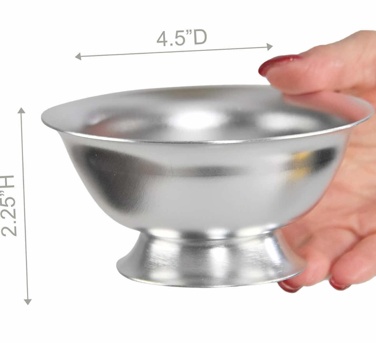 Photo 1 of BRAND NEW CASE OF HOME-X ALUMINUM NESTING BOWLS, ASSORTED COLORS, SET OF 4 – 4 ½” D x 2” H